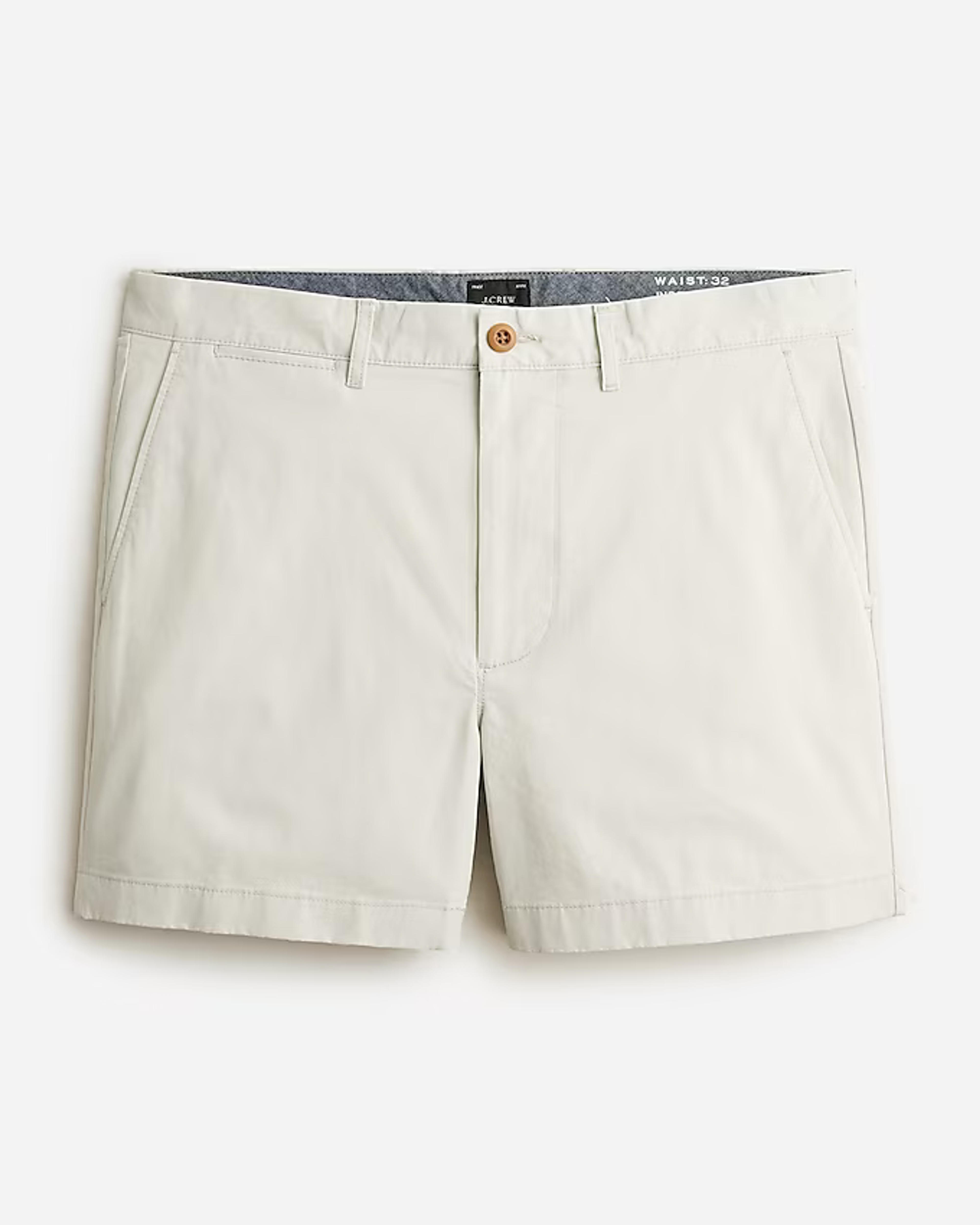 J.Crew: 5" Stretch Chino Short For Men