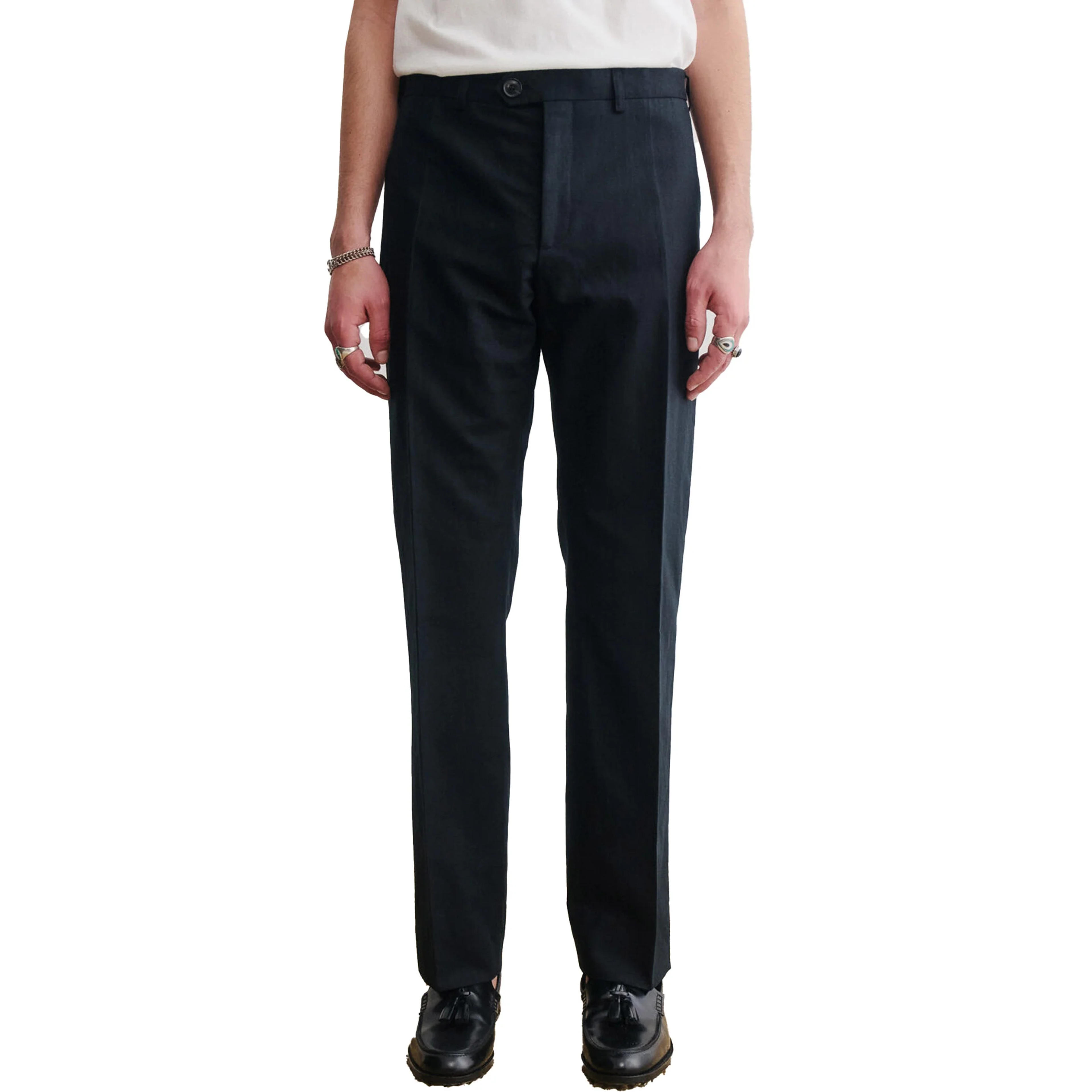 Relaxed Tailored Trousers – Fresh Pepper