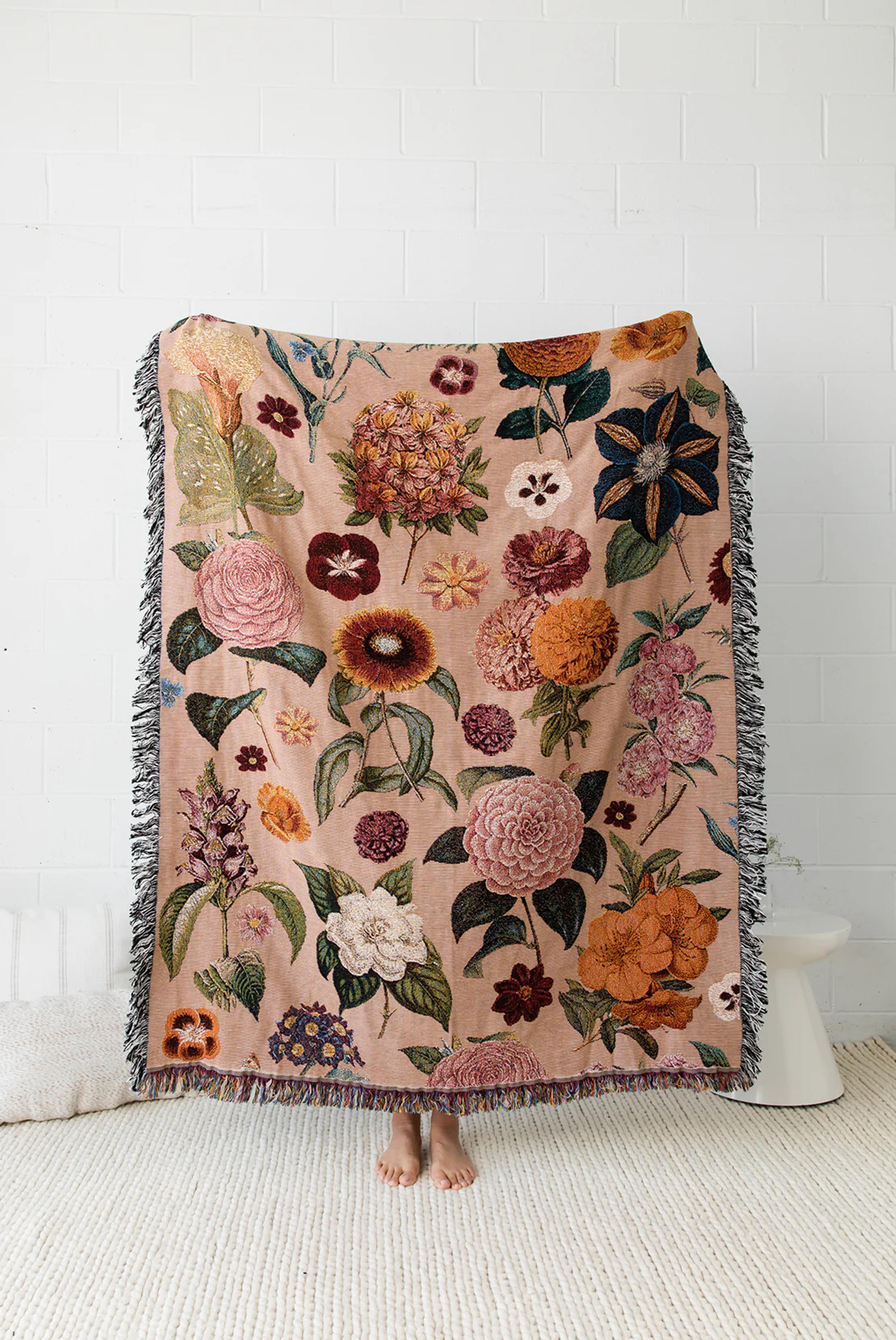 Wildflower 100% Cotton Throw Blanket – Valley Cruise Press