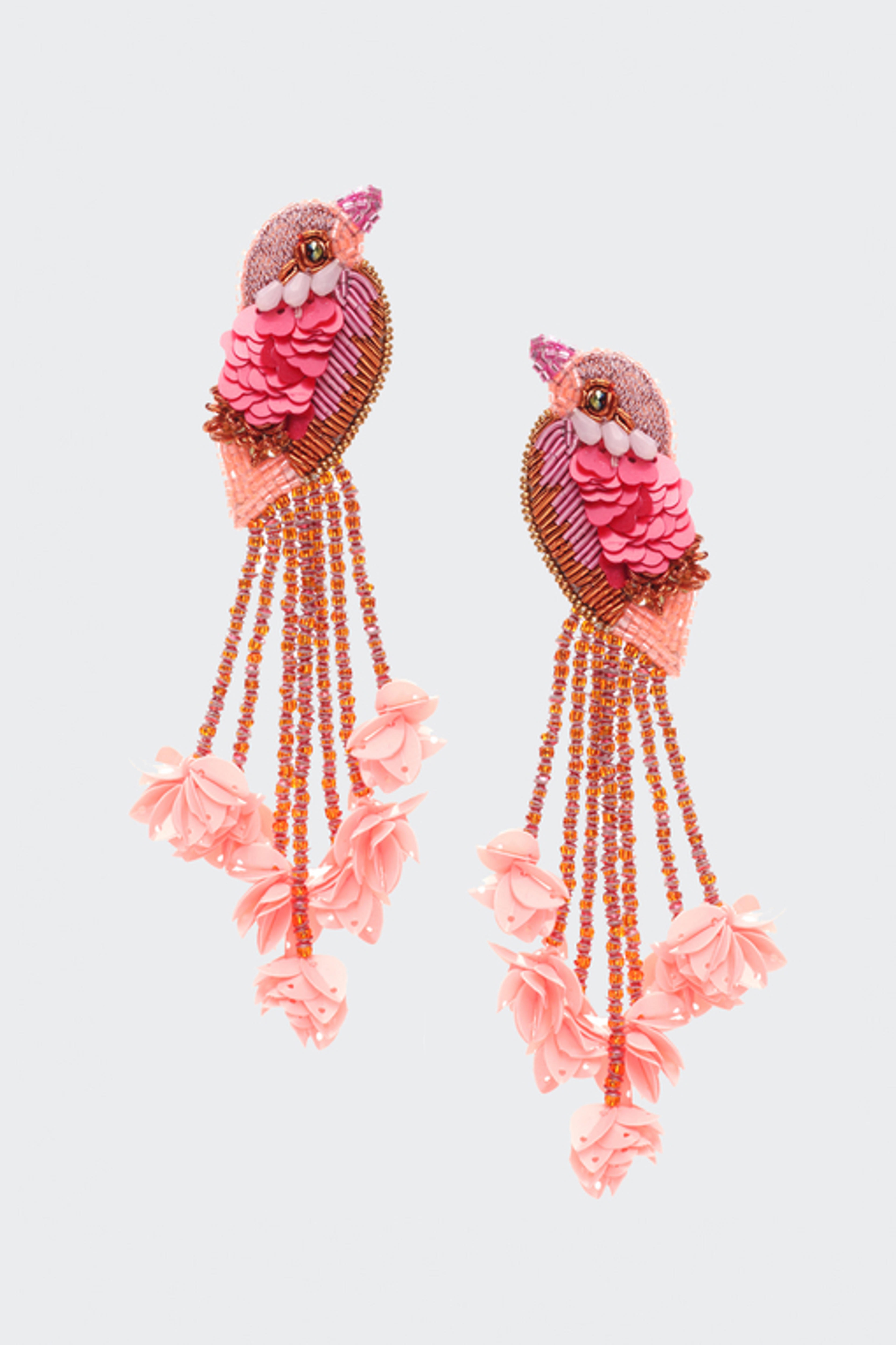 Kingfisher Earrings "Orange"- Olivia Dar