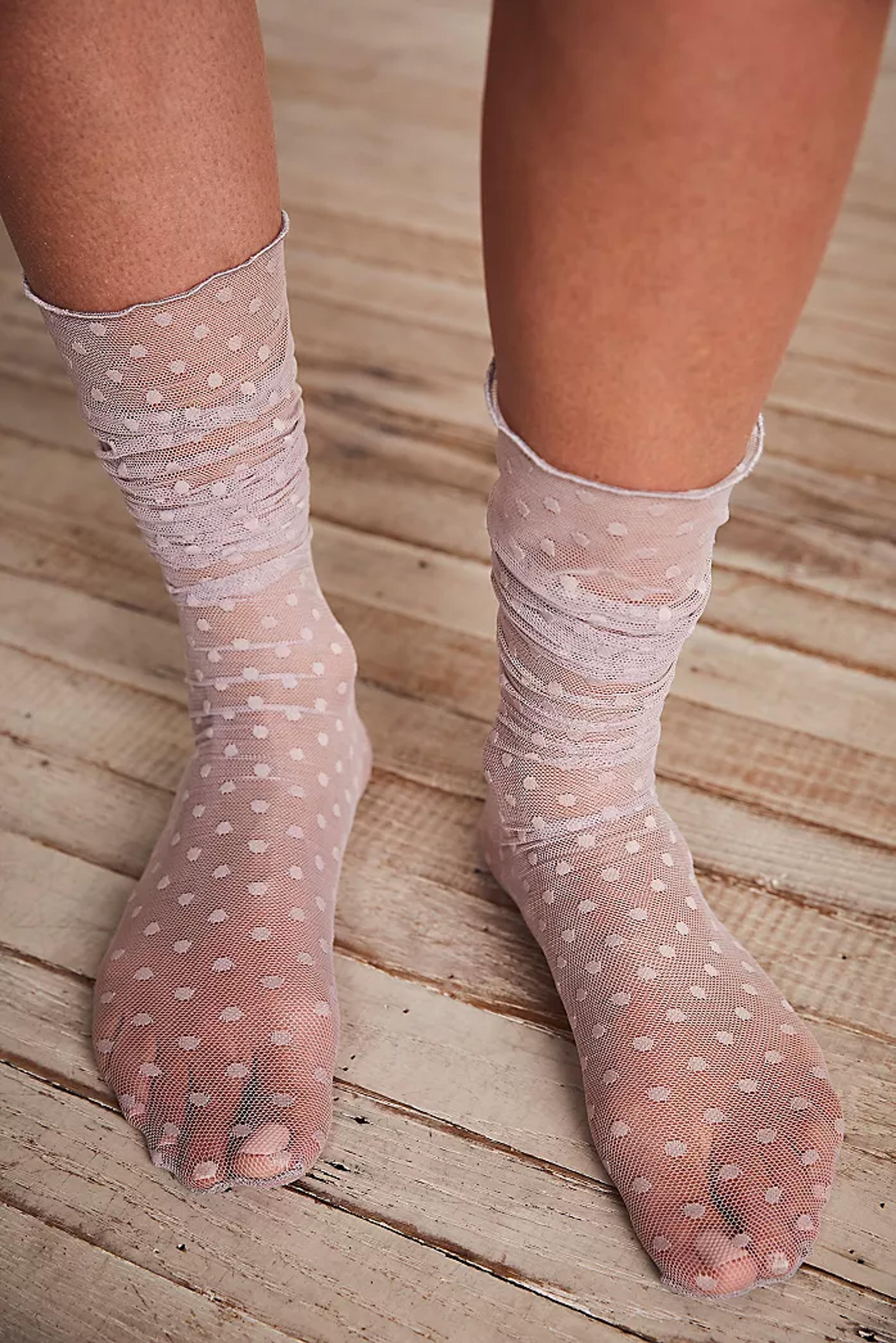 Coucou Lola Swiss Dot Socks | Free People