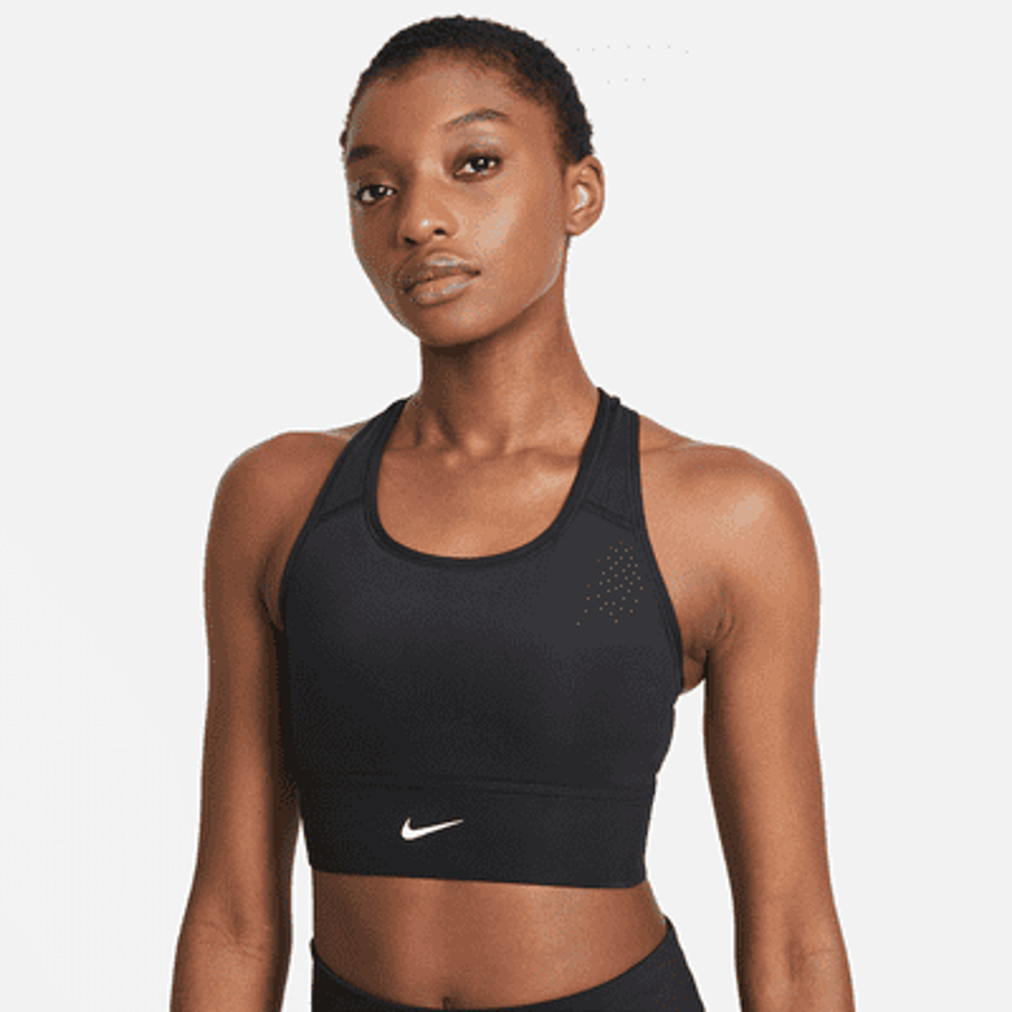 Nike Dri-FIT Swoosh Women's Medium-Support 1-Piece Padded Longline Sports Bra. Nike.com