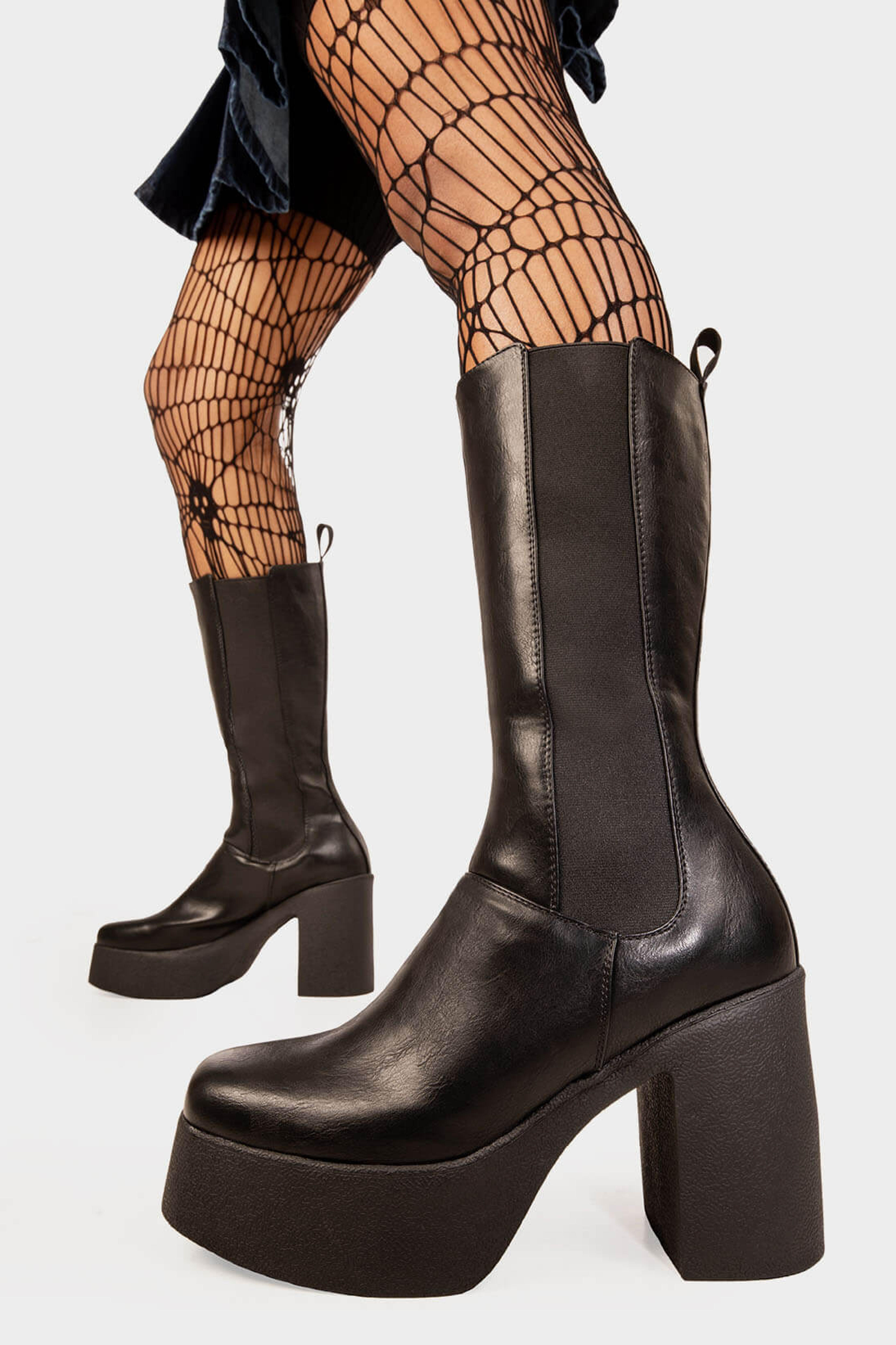 Takeover Platform Calf Boots - US 10