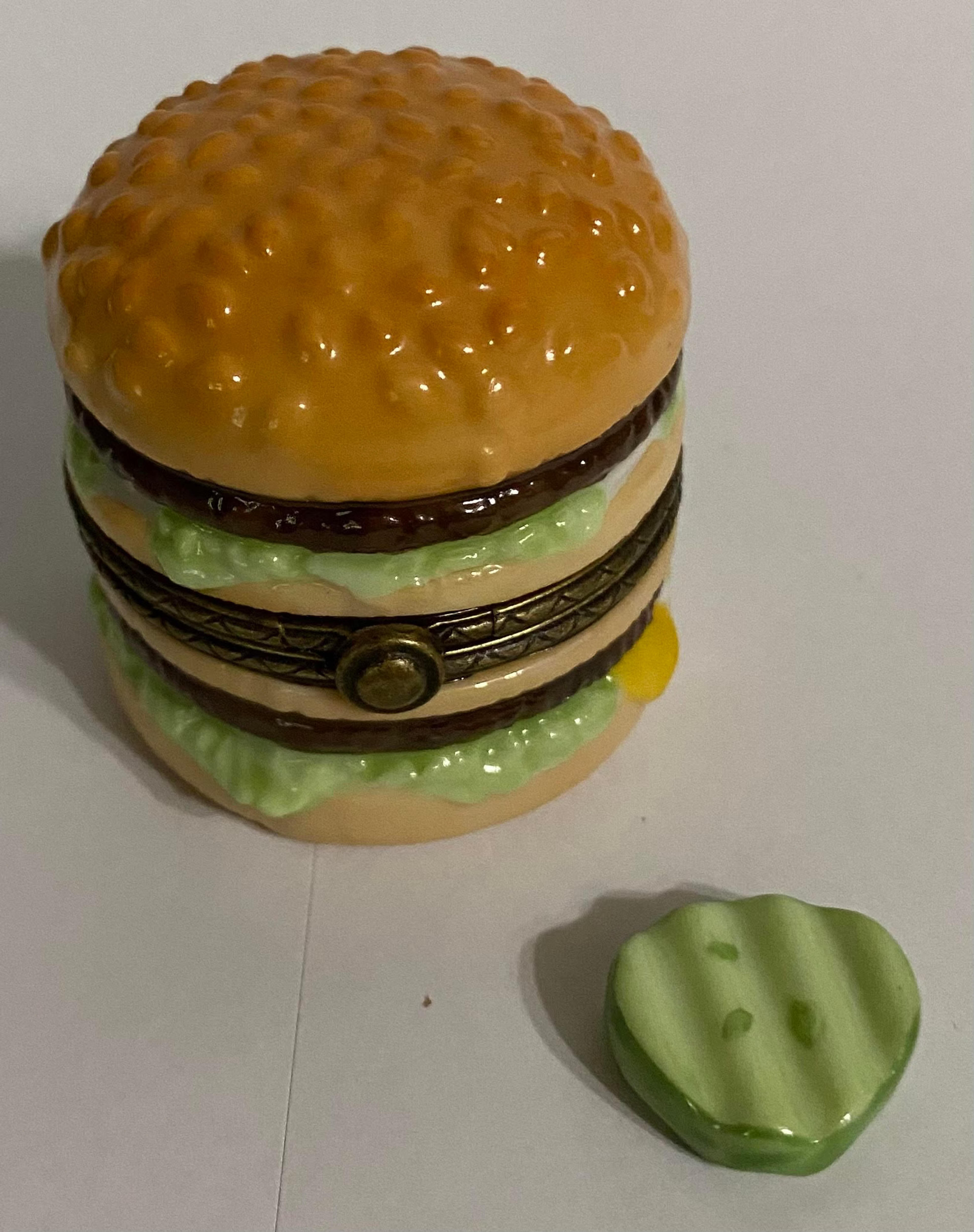 Mcdonald's Big Mac With Pickle Trinket Porcelain Hinged Box Midwest PHB - Etsy