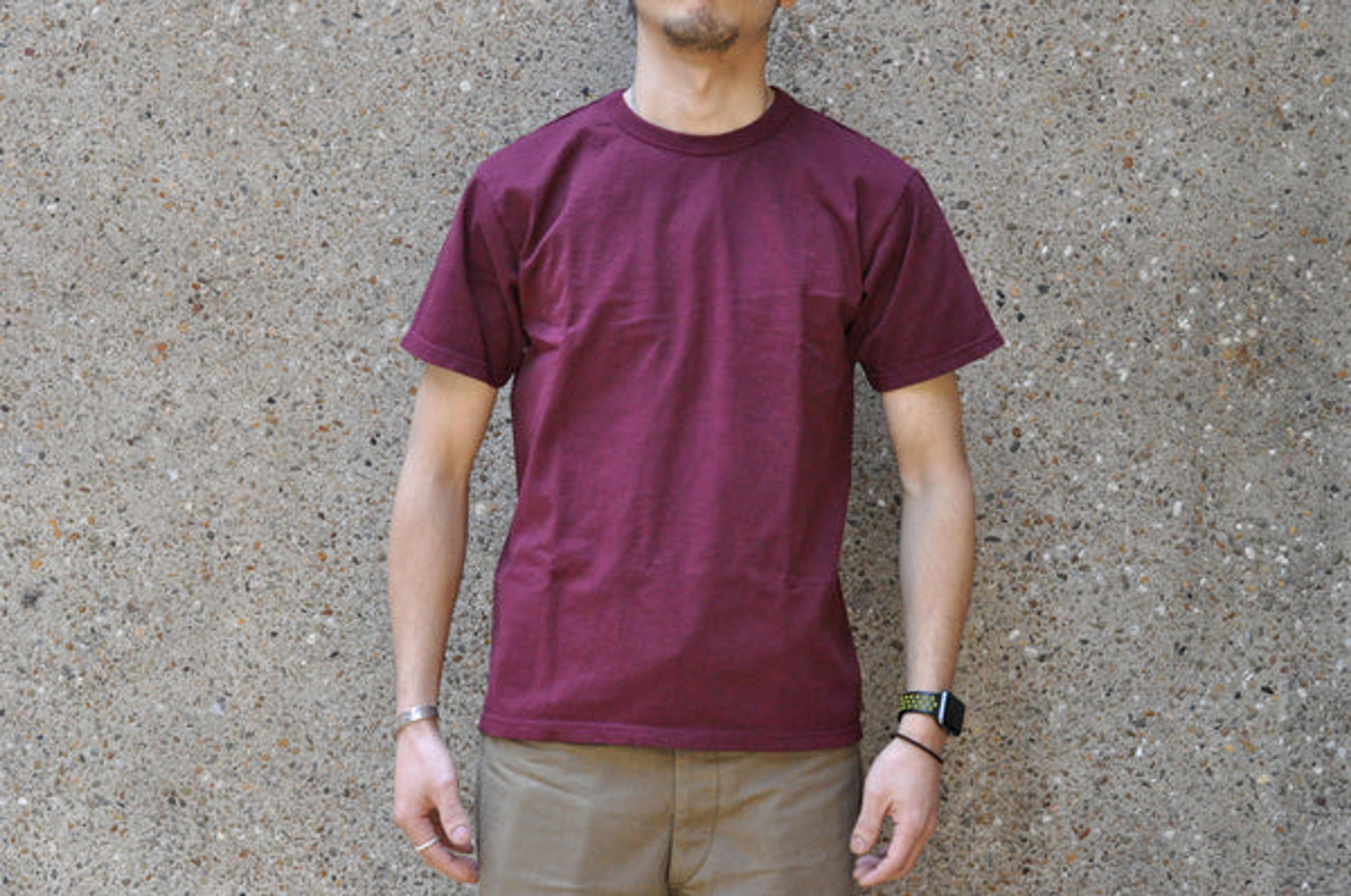 The Strike Gold X CORLECTION 7oz Loopwheeled Tee (Burgundy)