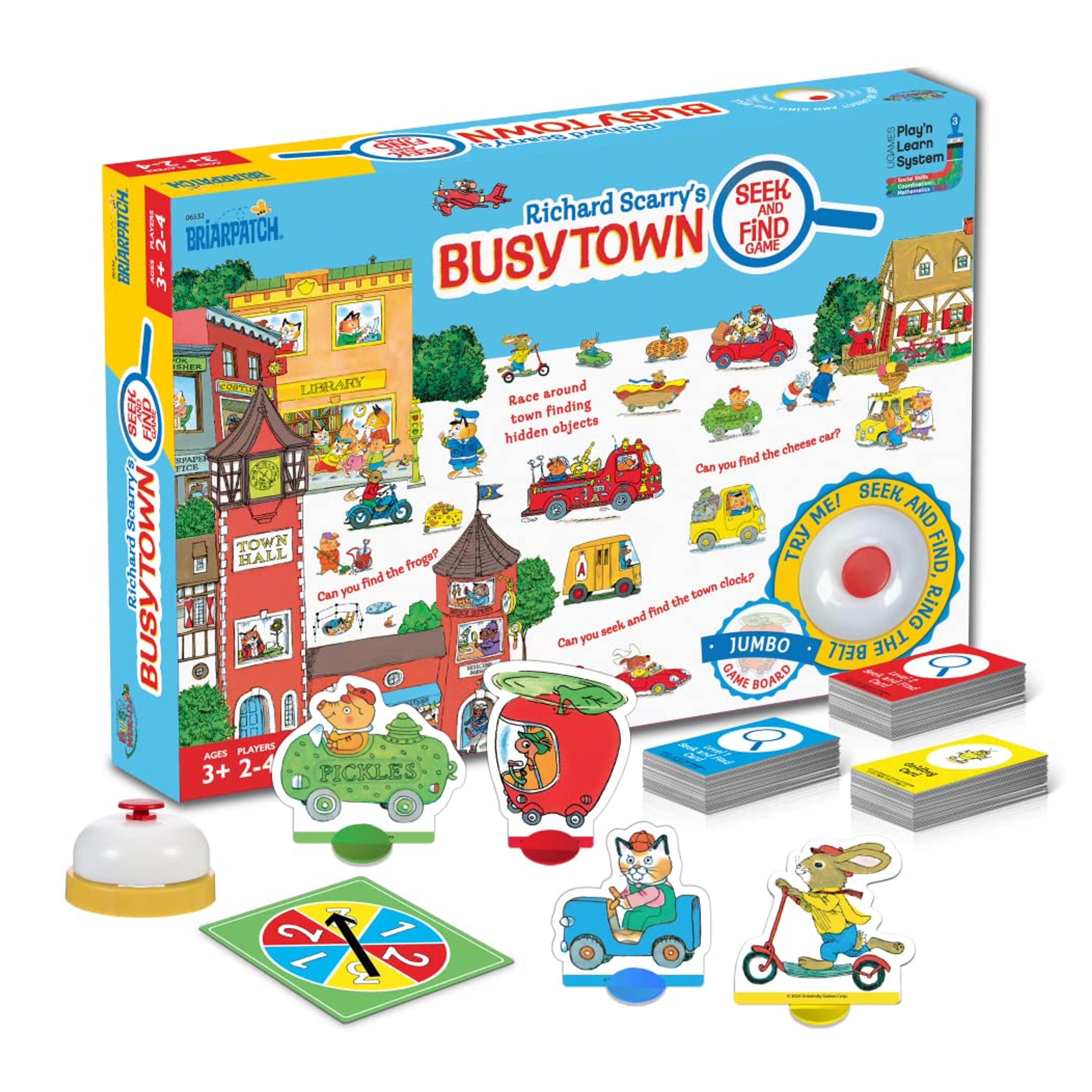 Amazon.com: Briarpatch, Richard Scarry's Busytown Seek and Find Adventure Game: Engaging Learning Experience for Ages 3 and Up : Toys & Games