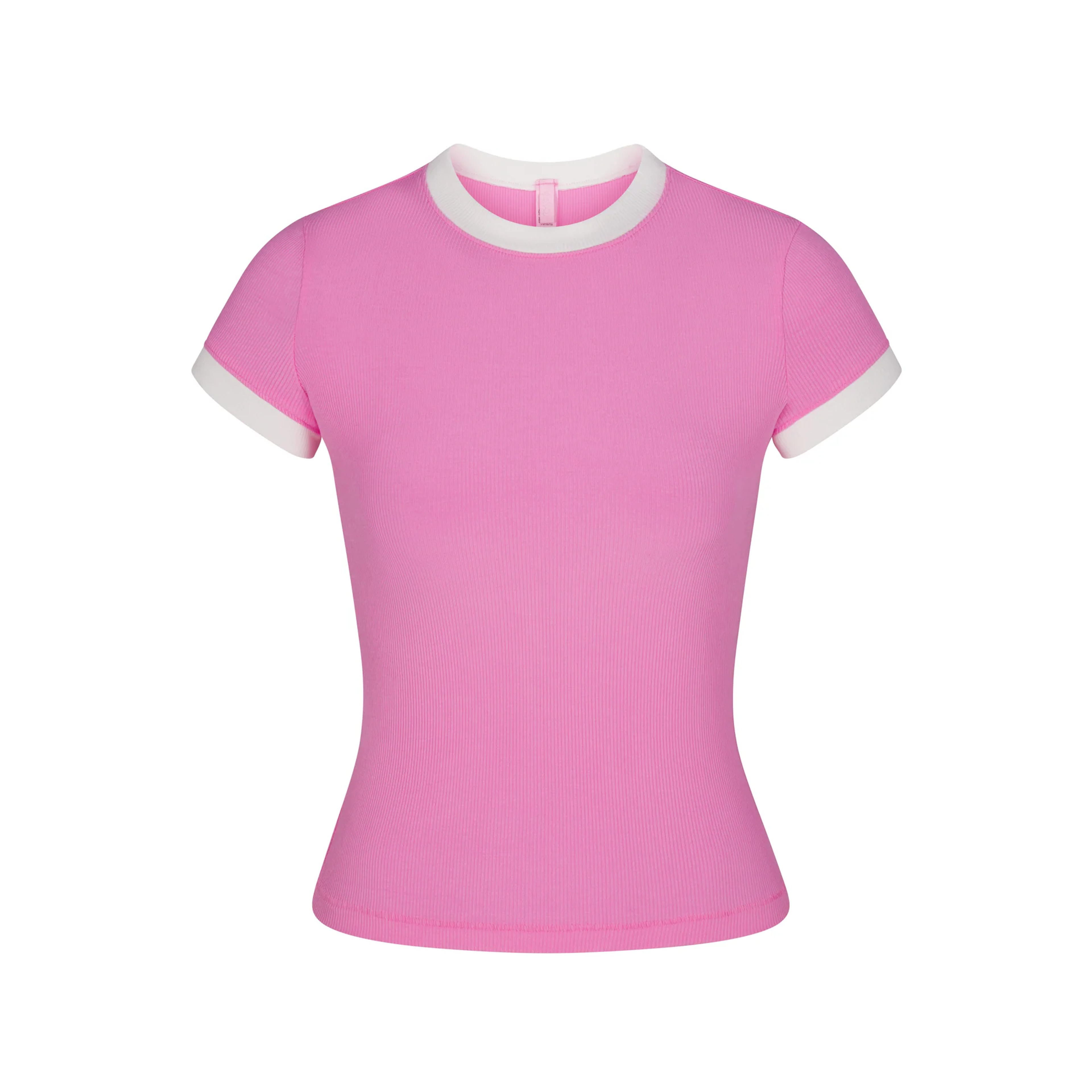 SOFT LOUNGE RINGER T-SHIRT | BLUSH