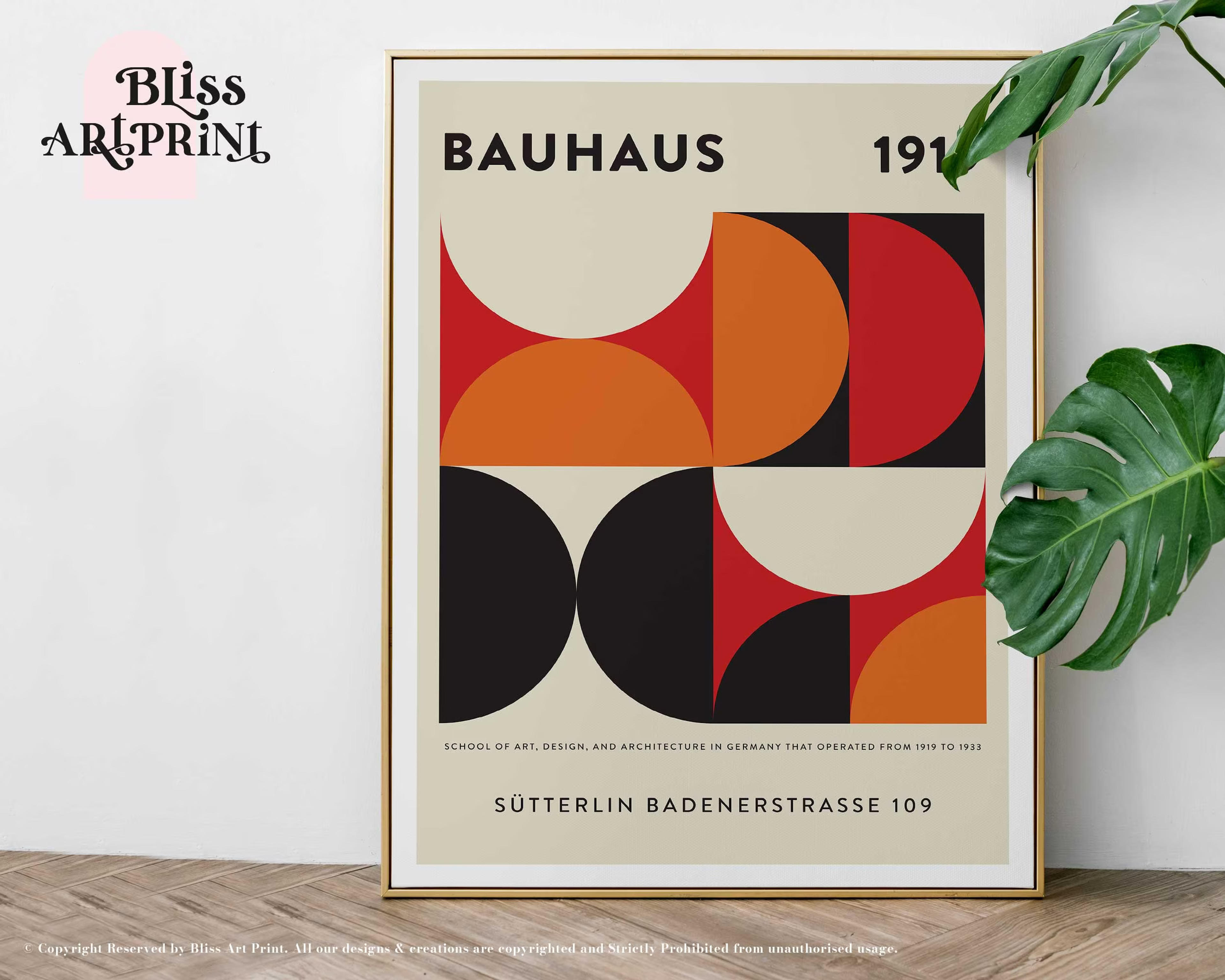 Bauhaus Sutterlin Badenerstrasse Art Exhibition Poster - Etsy