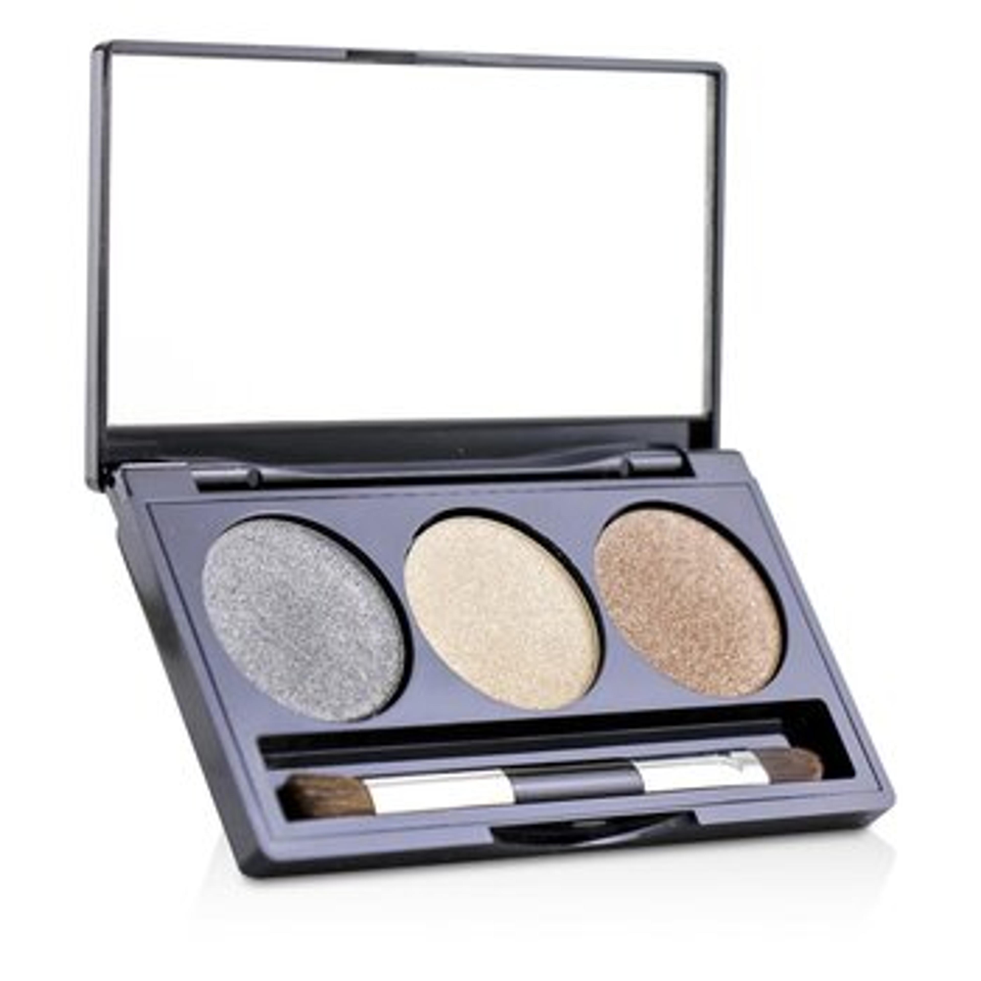 Laura Geller - Baked Cream Glaze Trio Eyshadow Palette With Brush - # Golden Sunset - Eye Color | Free Worldwide Shipping | Strawberrynet USA