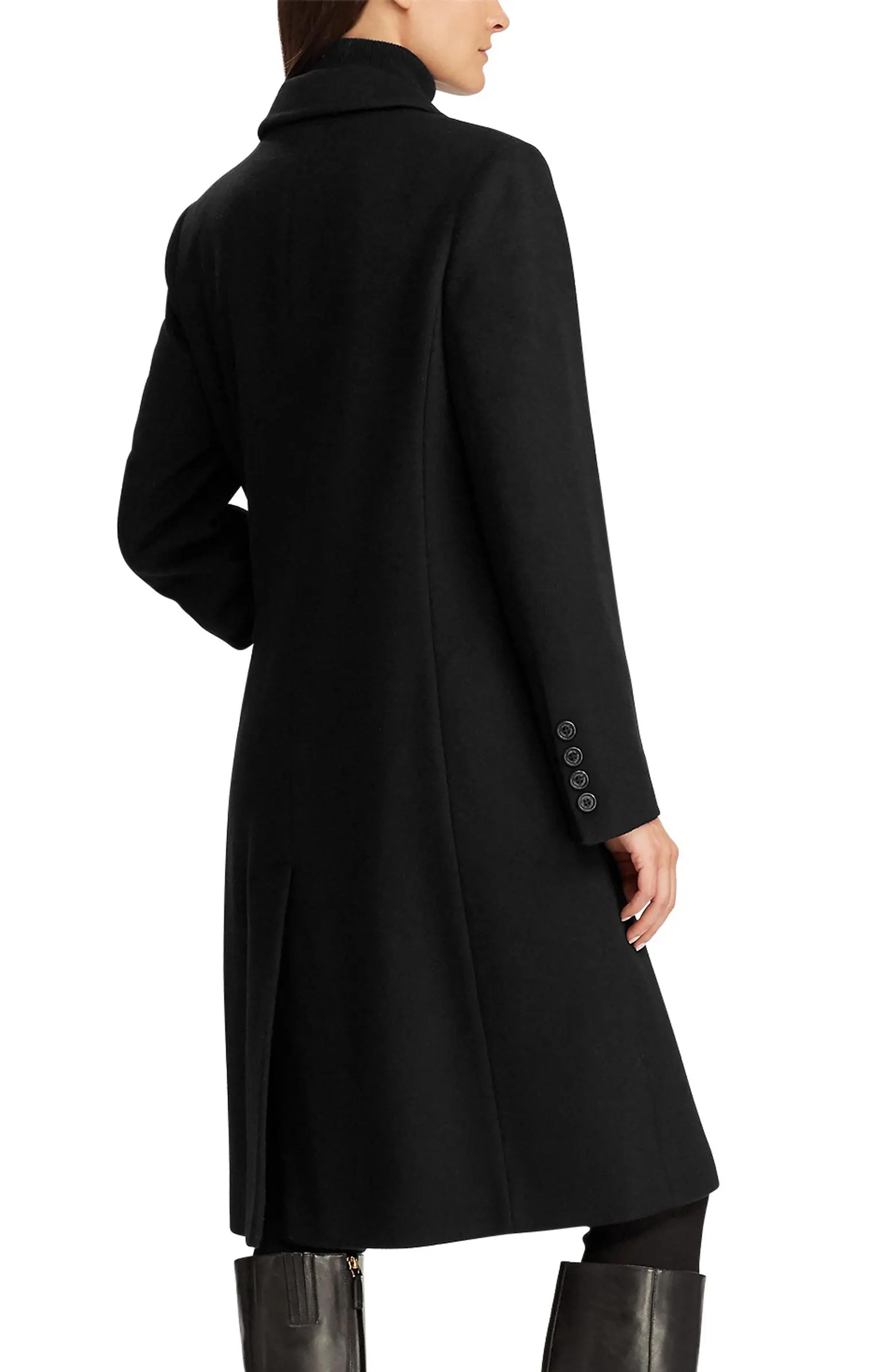 Lauren Ralph Lauren Double Breasted Wool Blend Coat | Nordstrom