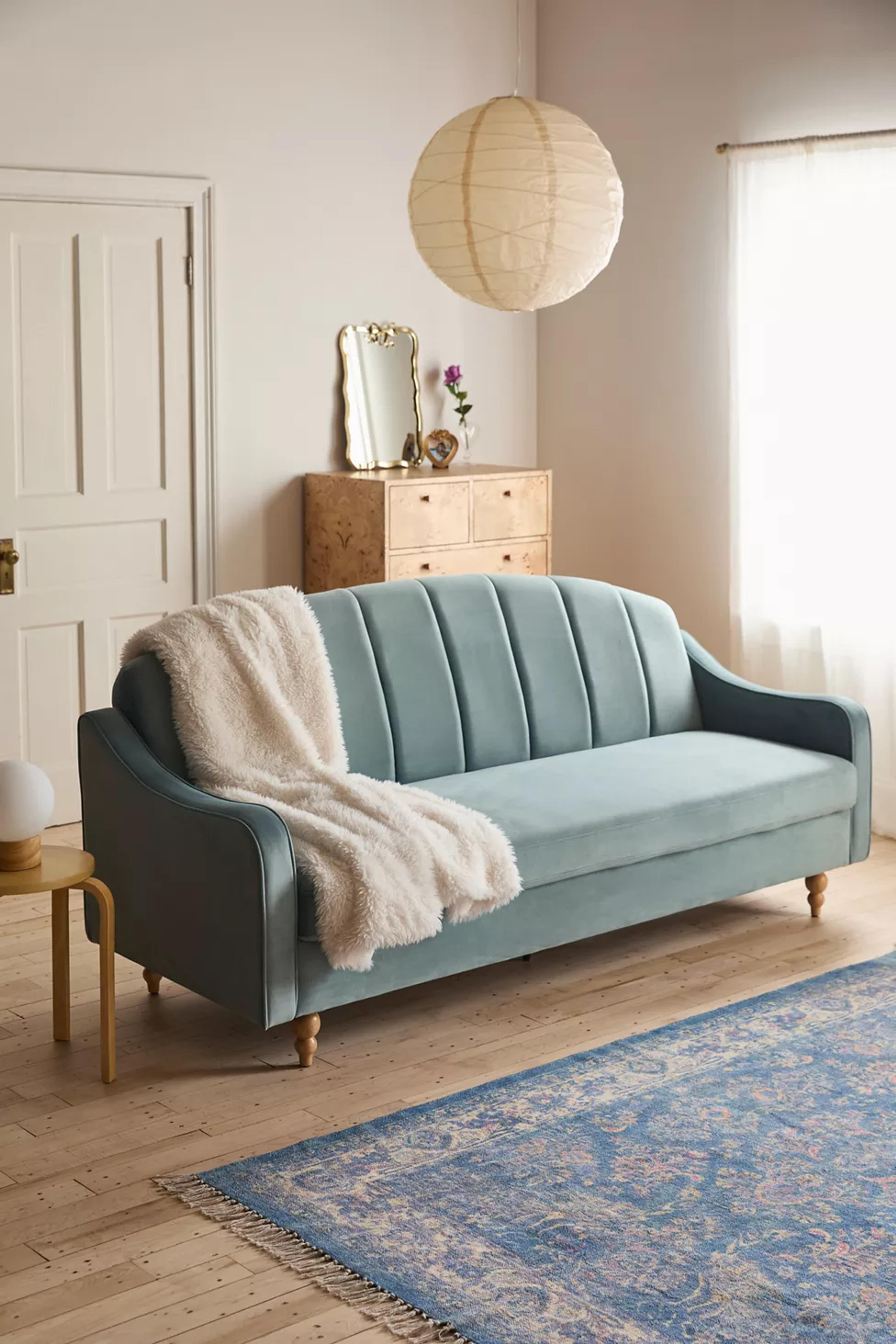 Lottie Velvet Sleeper Sofa | Urban Outfitters