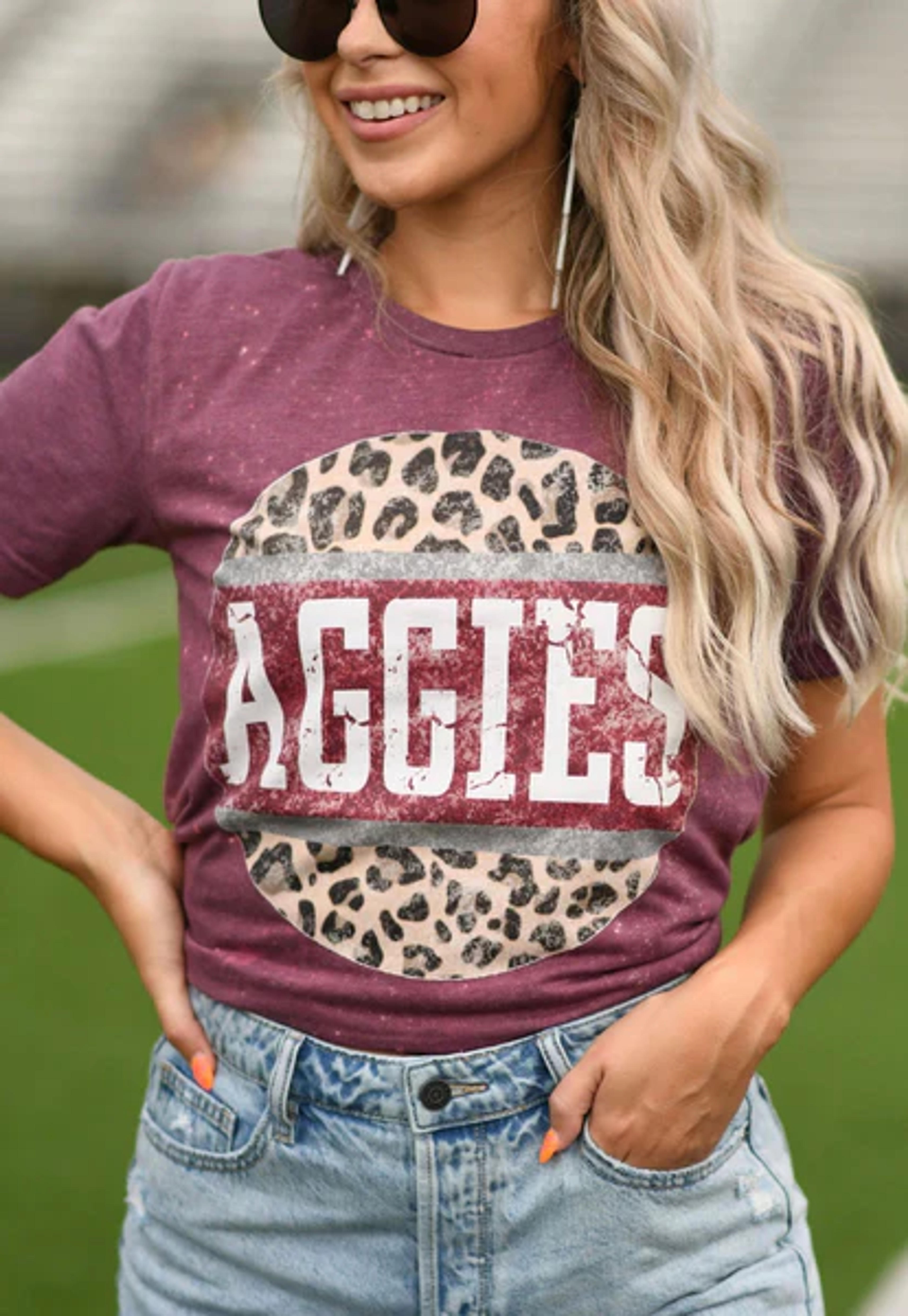 Texas Aggies Leopard Tee | Charming Charlie