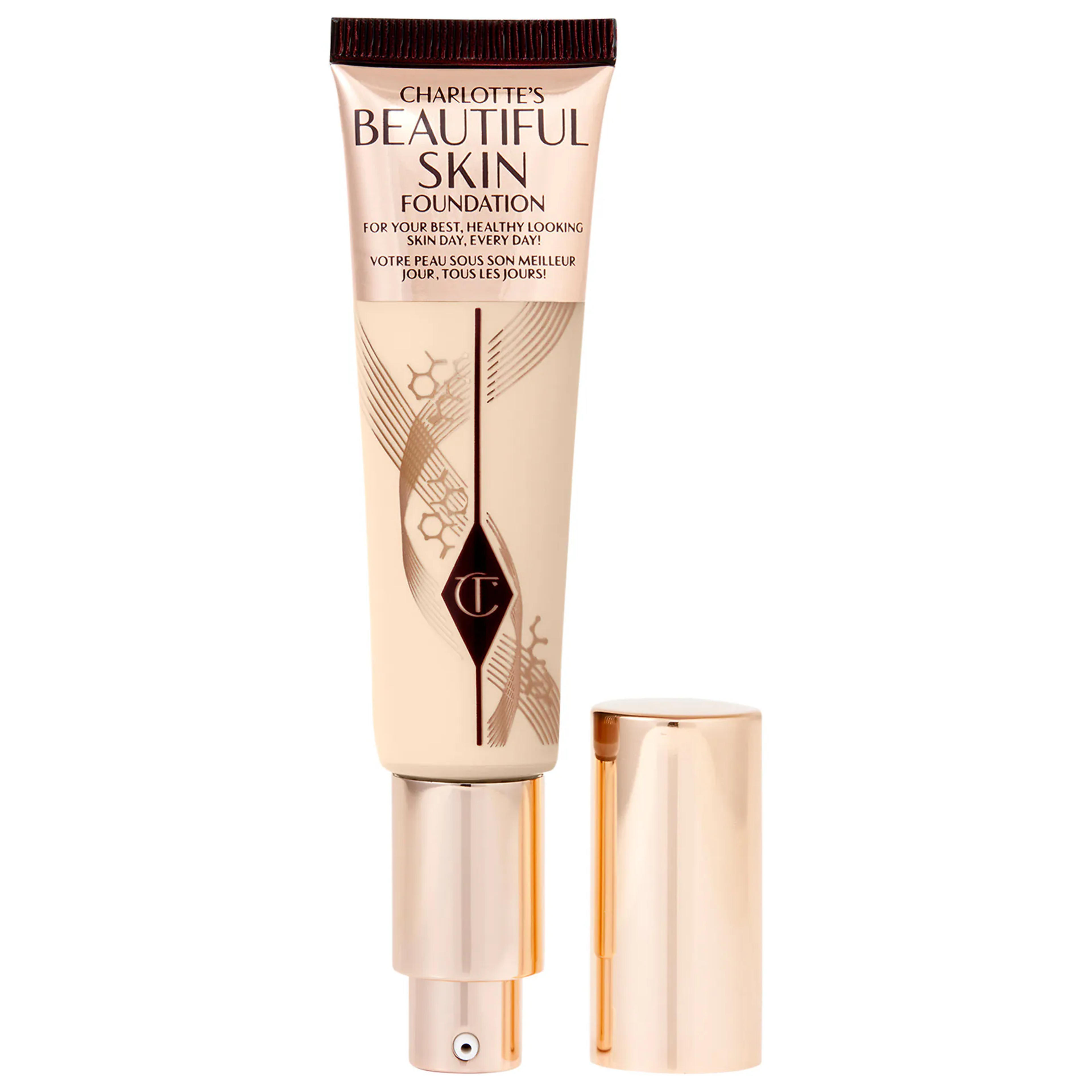 Beautiful Skin Medium Coverage Liquid Foundation with Hyaluronic Acid - Charlotte Tilbury | Sephora