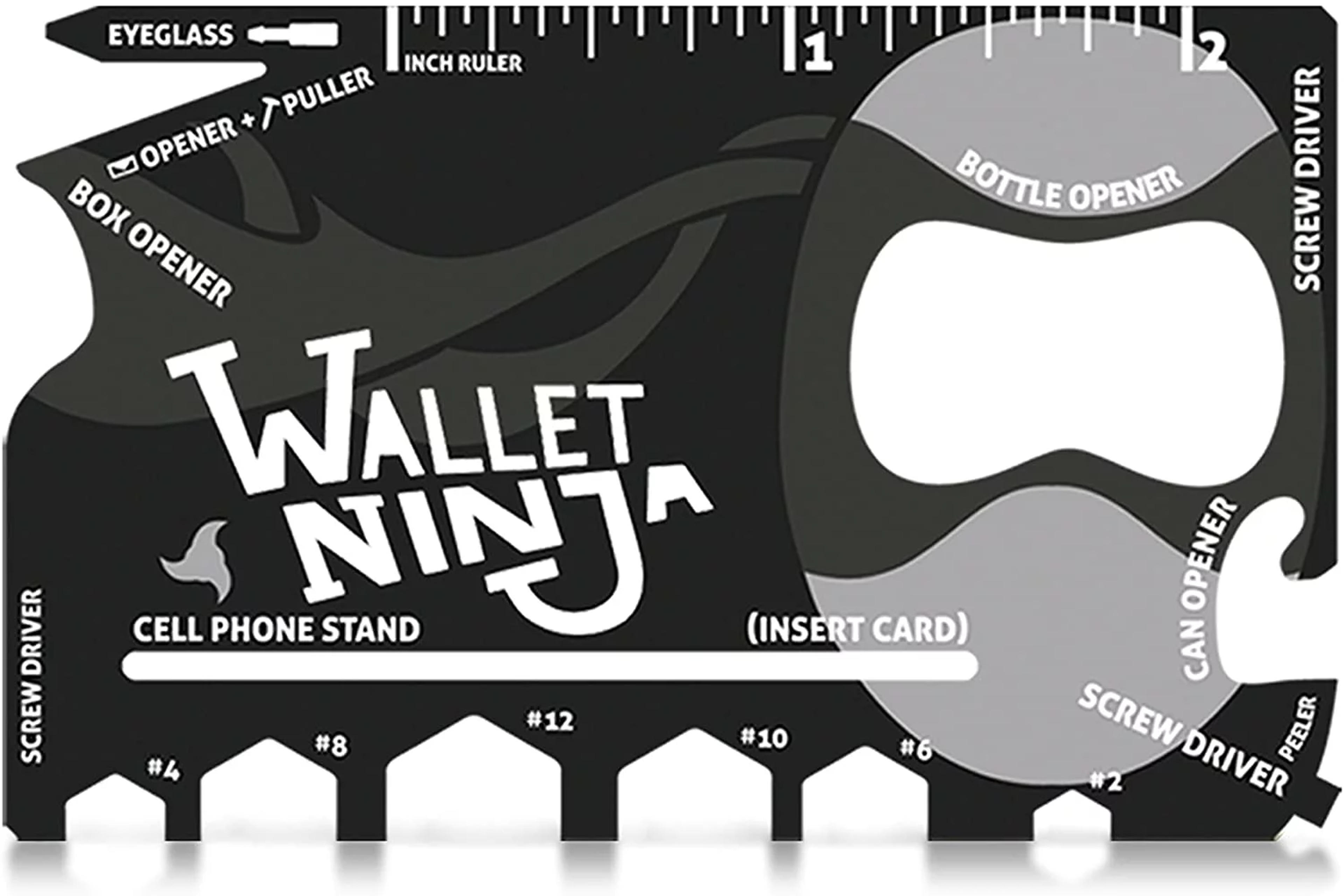 Wallet Ninja 18 In 1 Multi-Purpose Credit Card Size Pocket Tool - Walmart.com