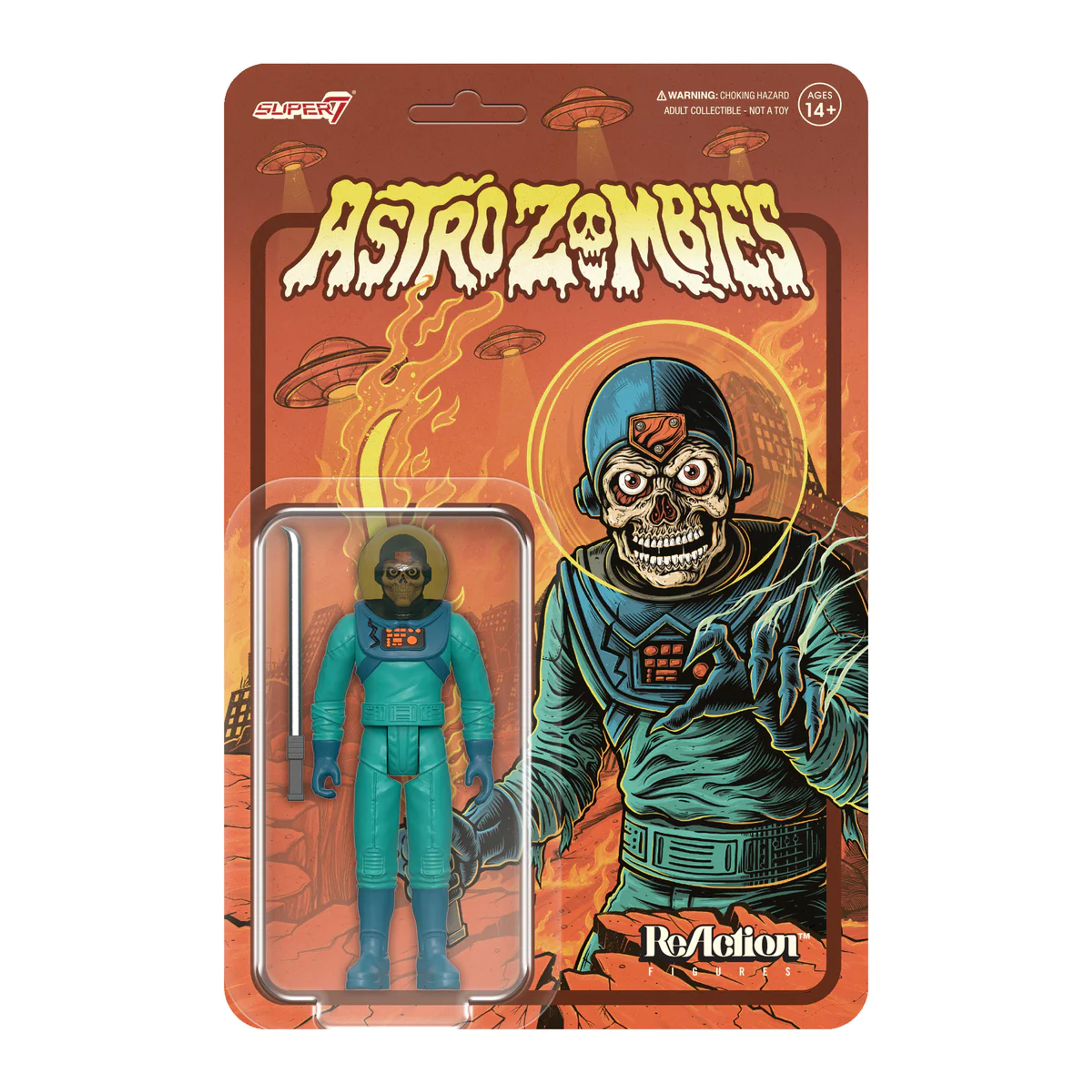 Astro Zombies ReAction Figure Wave 1 - Astro Zombie (Teal/Blue) – Super7