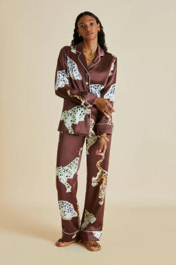 Lila Luxo Silk Satin Pajama Set
