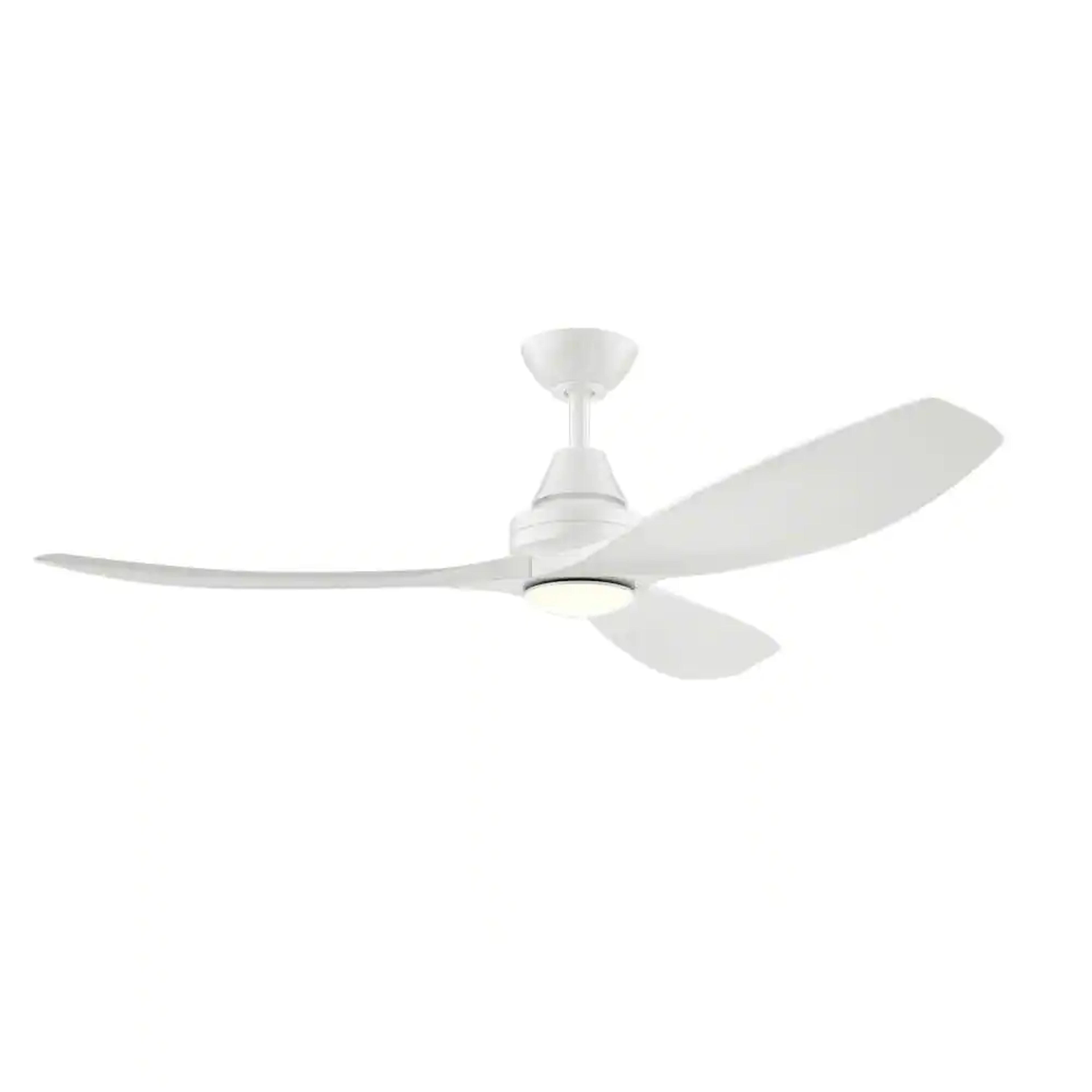 Home Decorators Collection Levanto 52 in. LED Indoor/Outdoor White Ceiling Fan with Light 34602