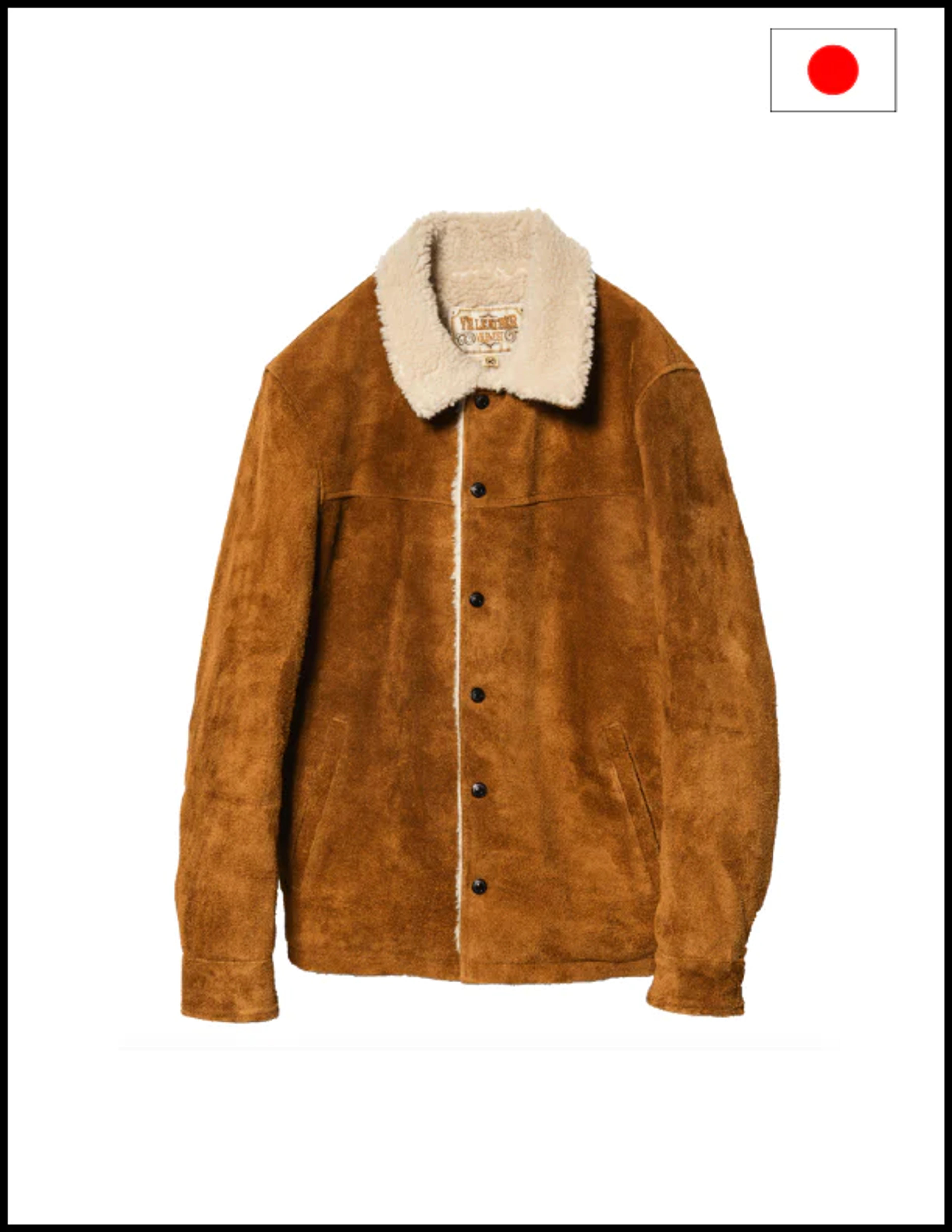 Y'2 Leather WJ-03 STEER SUEDE / WOOL Ranch Coat Camel - The Shop Vancouver