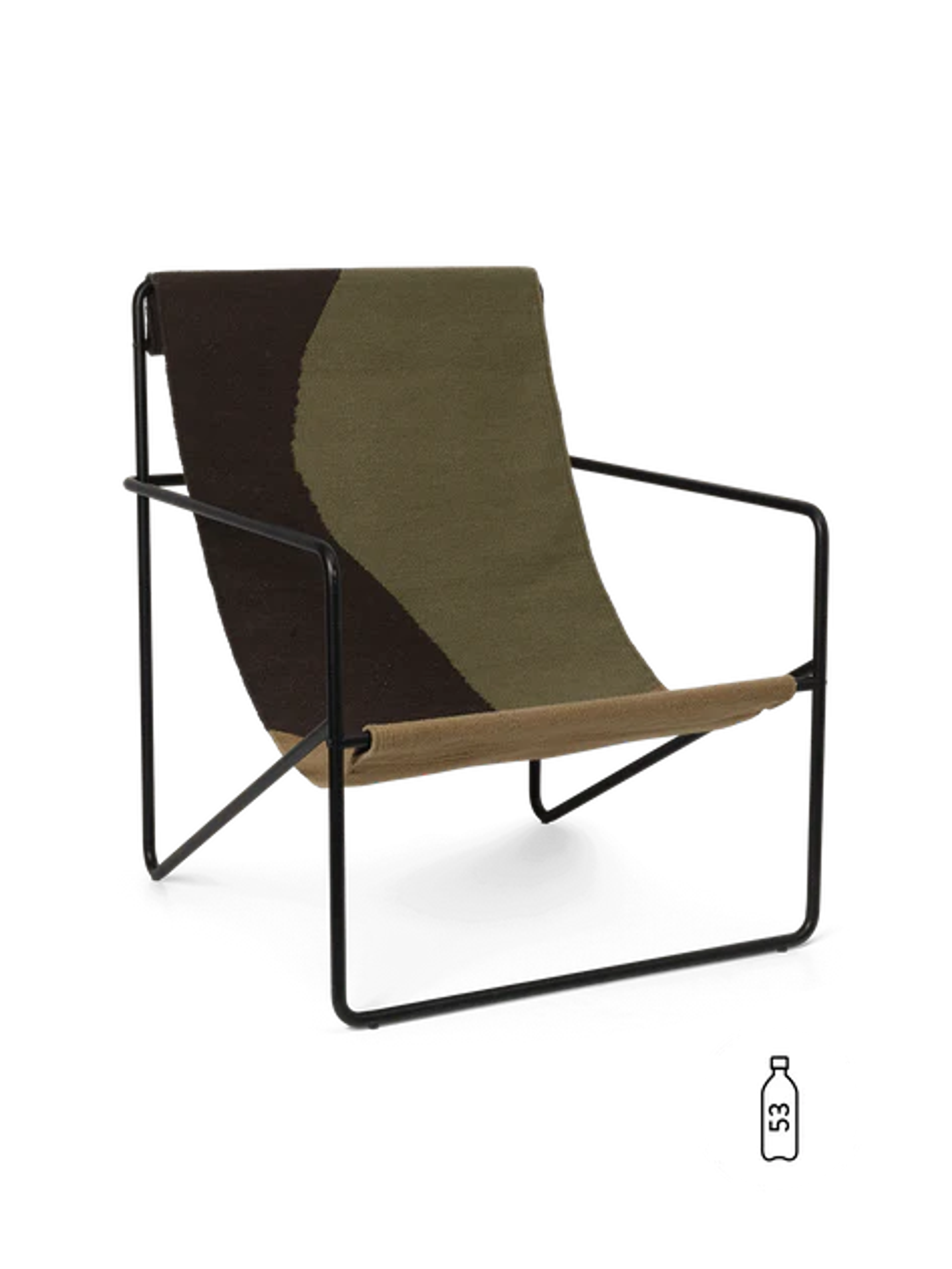 Desert Lounge Chair in Black/Dune | ferm LIVING