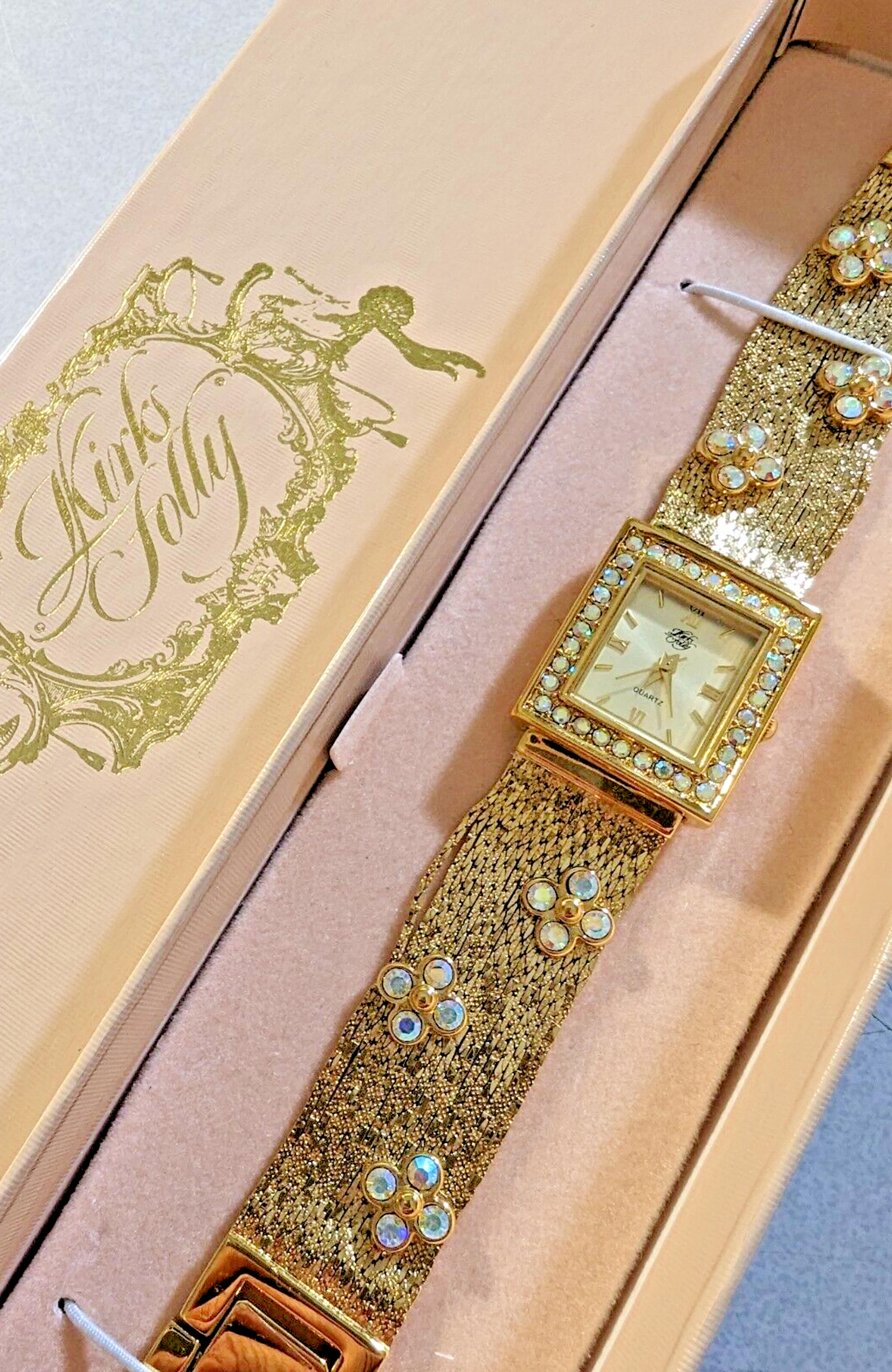 Kirks Folly Ladie Vintage Watch Angelic Spirit Gold-Tone Brand New Old Stock | eBay