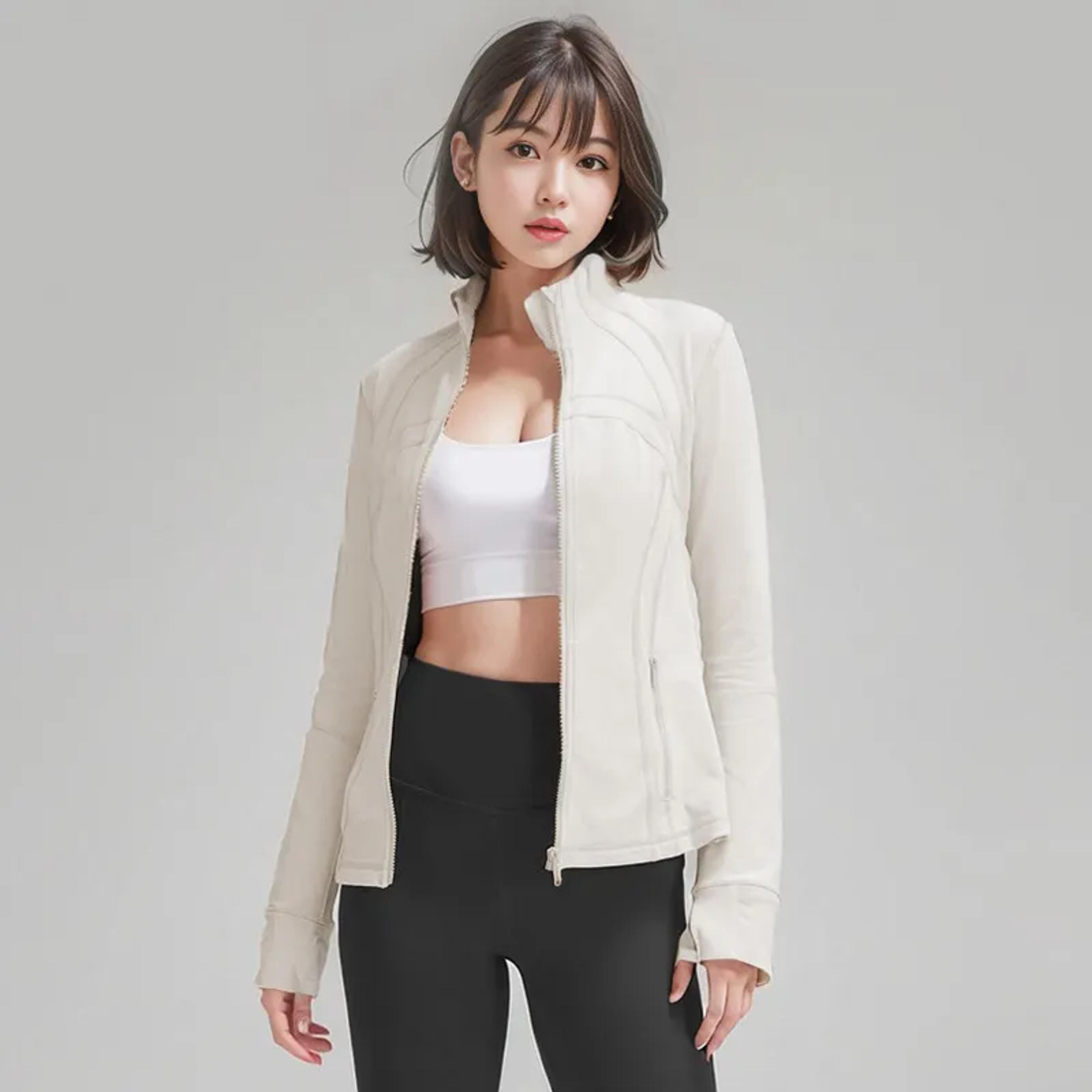 LL 008 Women Slim Fit Full Zip Athletic Define Sports Jacket Long Sleeve With Pockets And Thumbholes Lightweight Running Track Gym Yoga Jacket Pullover From Jersey4home, $28.56 | DHgate.Com