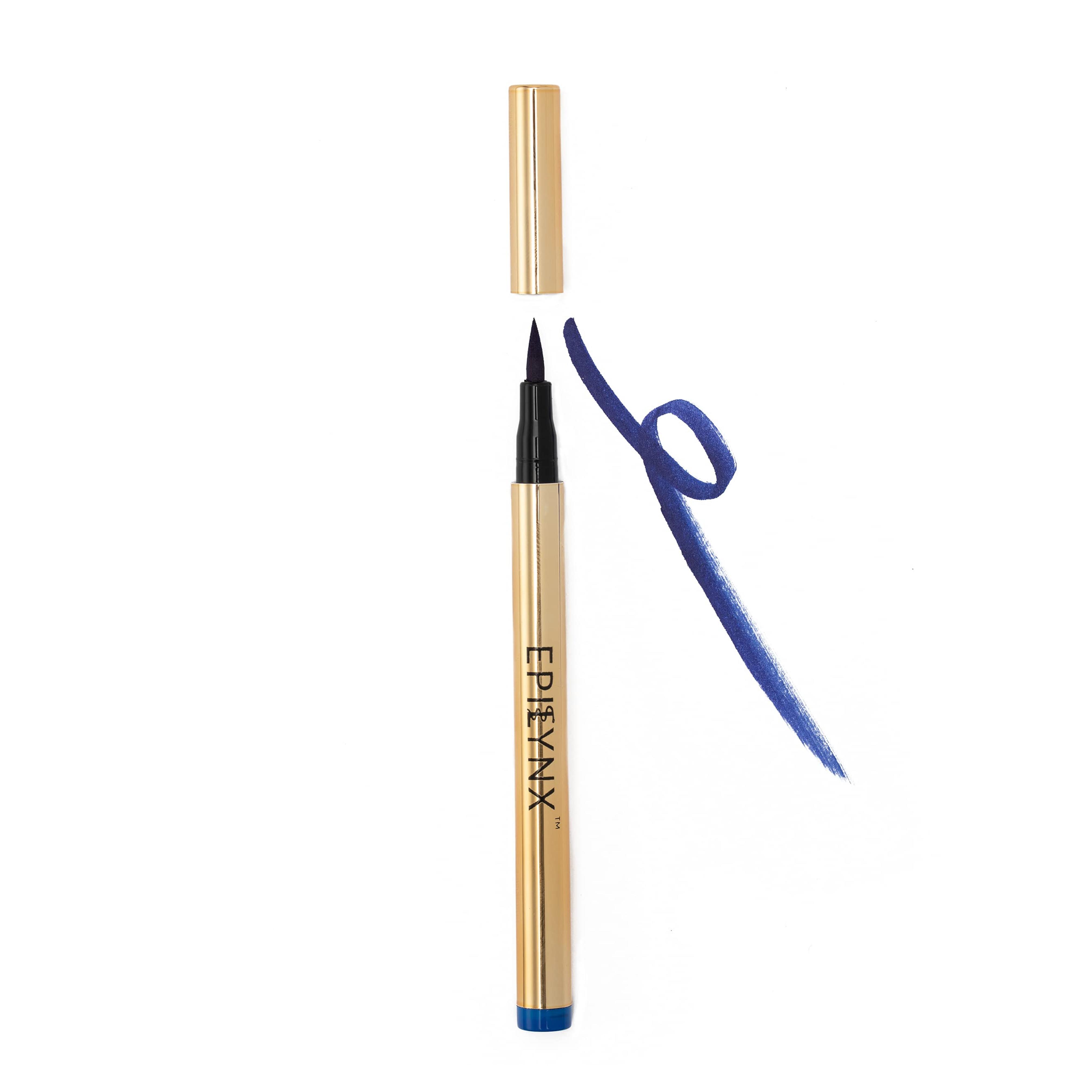 Amazon.com : EpiLynx by Dr. Liia Long Lasting Waterproof Liquid Eyeliner with Precision Tip | Gluten and Allergen Free, Vegan Eyeliner Pencil |2mL| Blue : Beauty & Personal Care