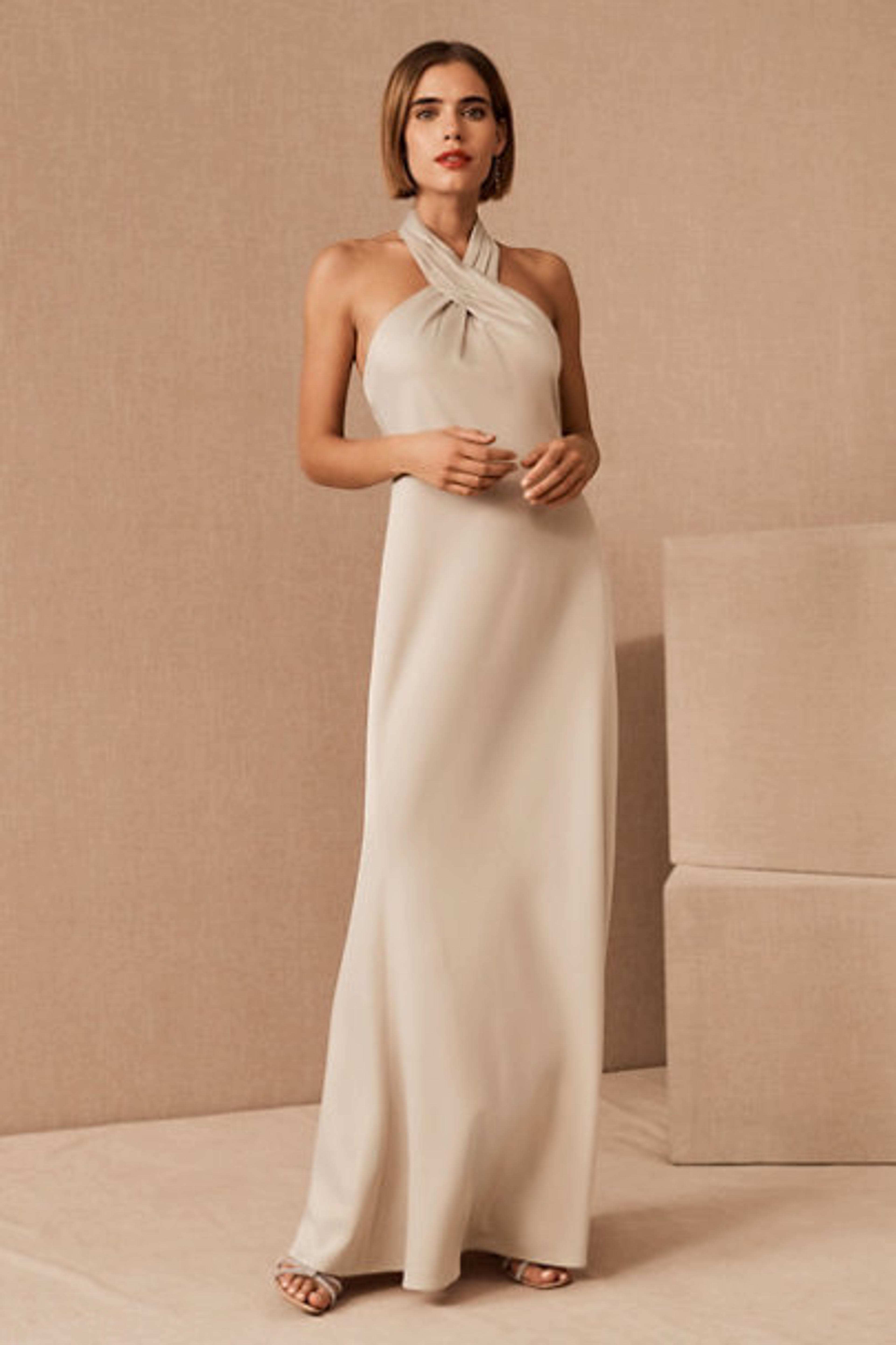 BHLDN Ruby Satin Charmeuse Dress - BHLDN