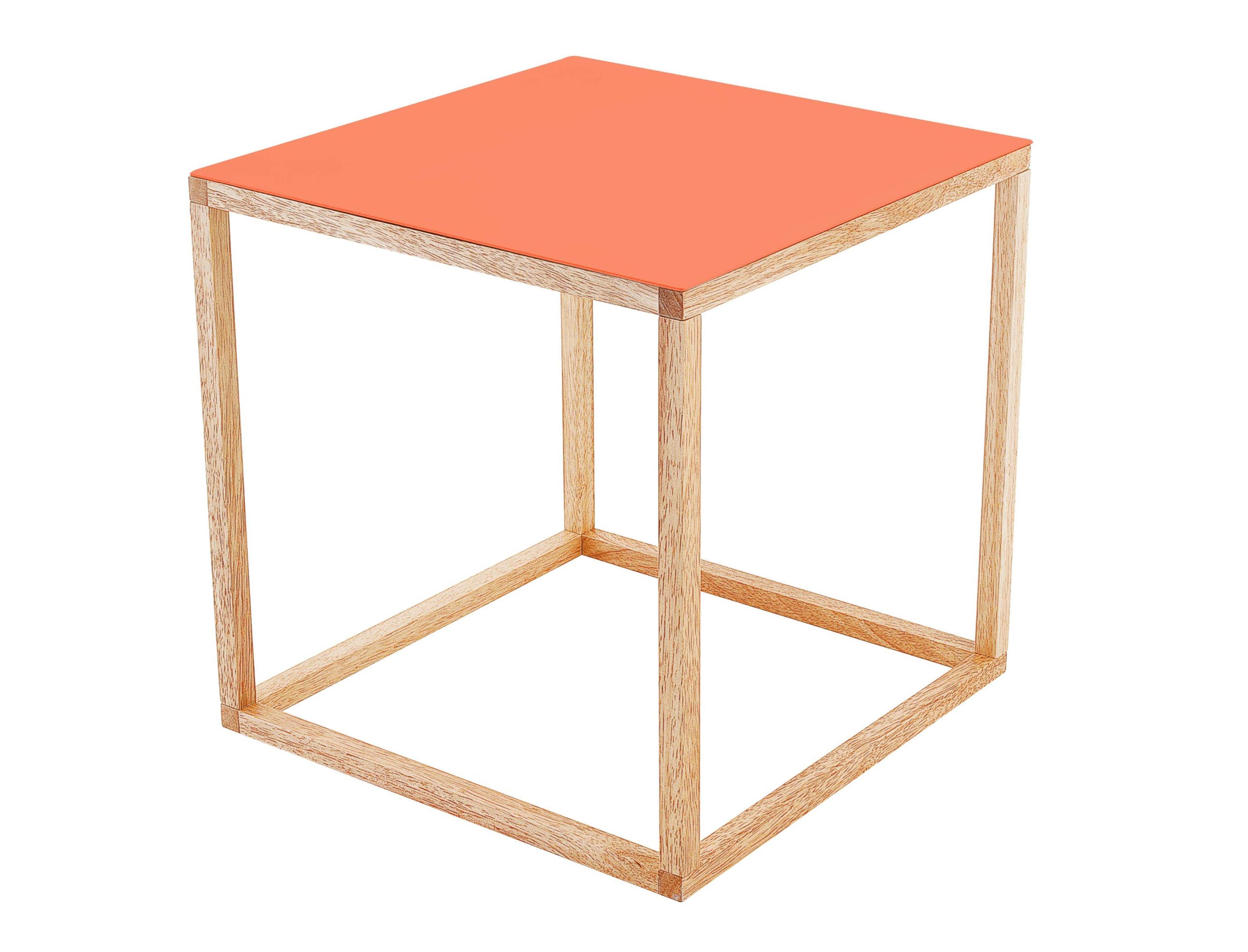 Present Time Leitmotiv Cubo Table, Orange