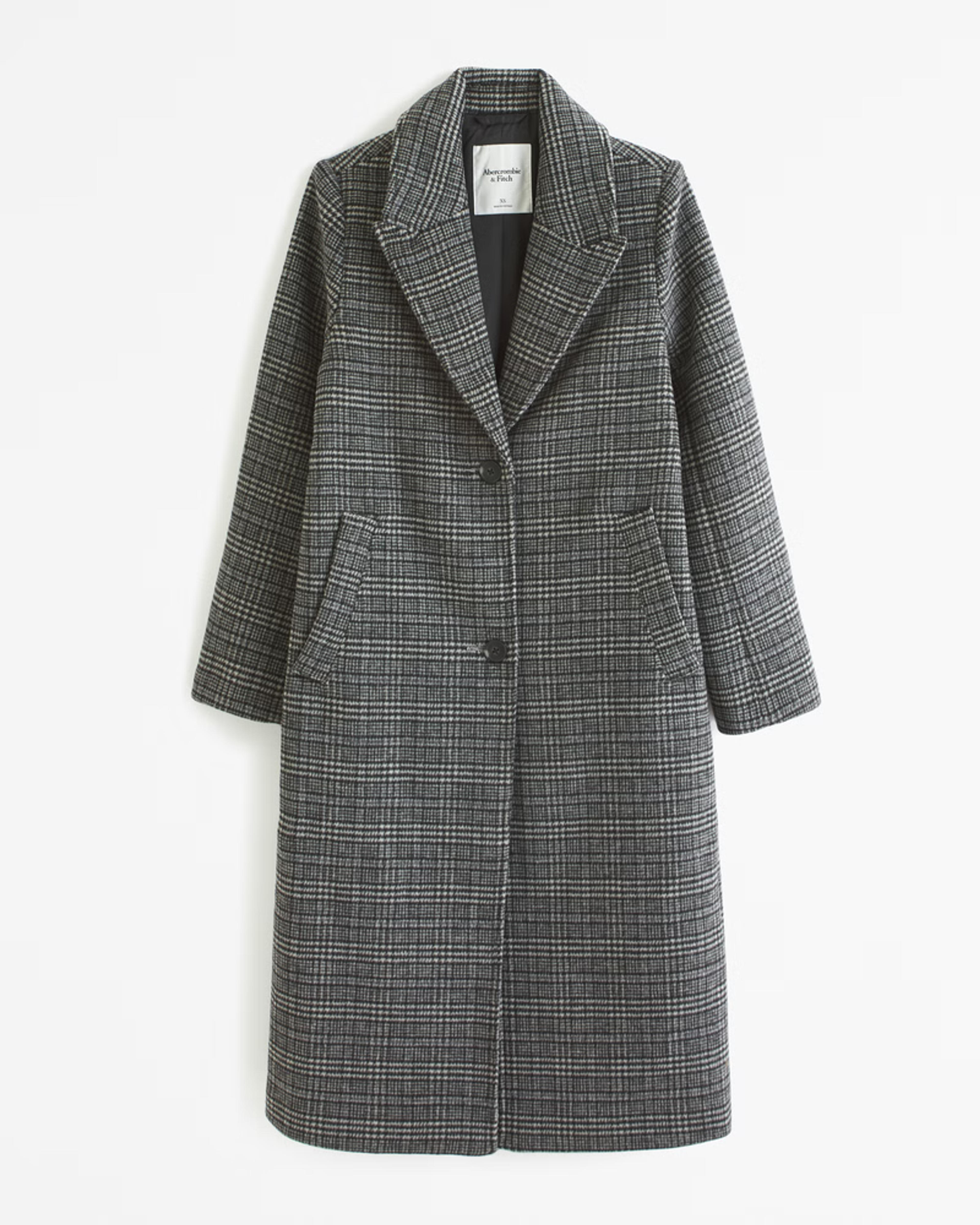Women's Wool-Blend Tailored Topcoat | Women's Coats & Jackets | Abercrombie.com