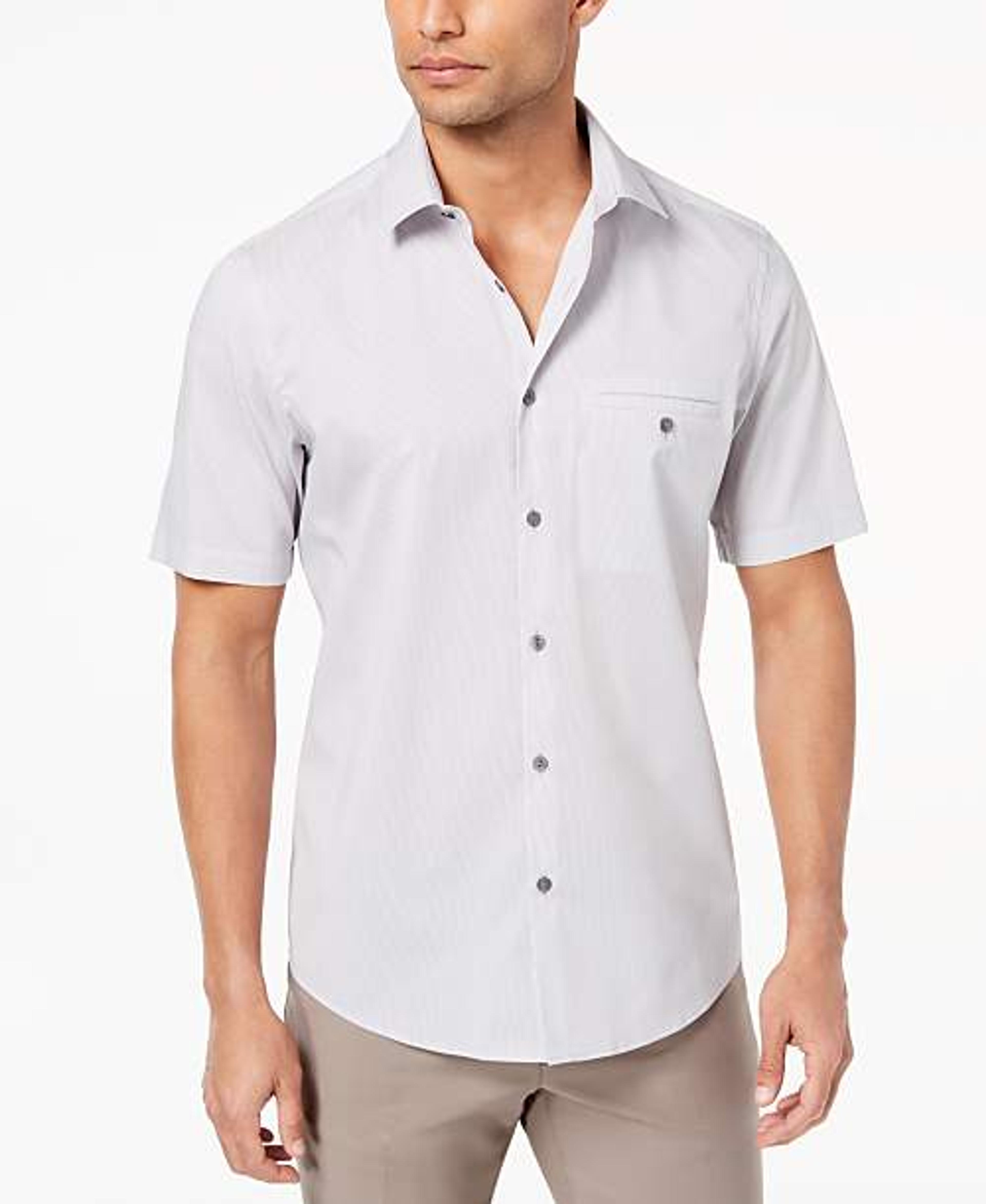 Alfani Men’s STRETCH Modern Pocket Shirt, Created for Macy's 