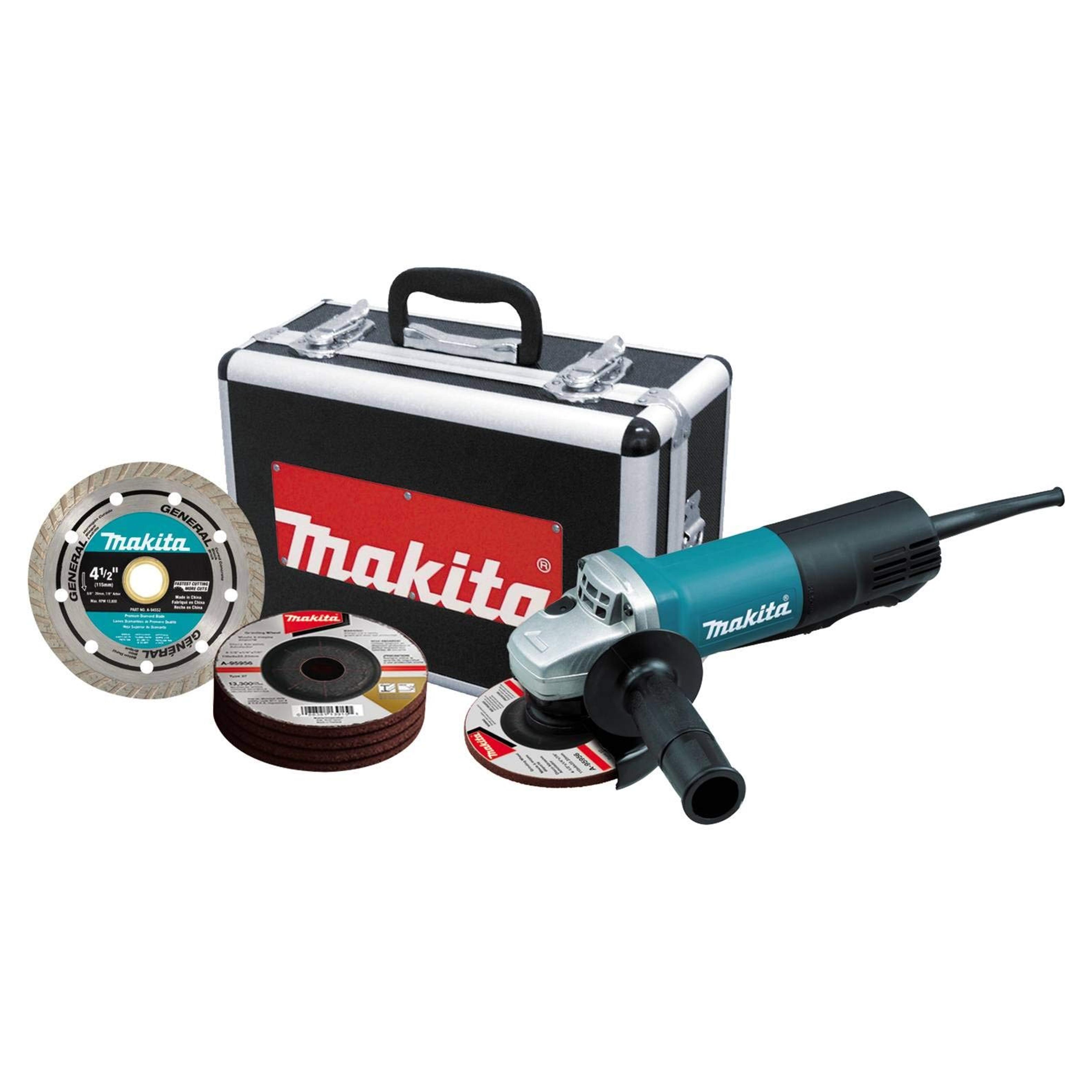 Makita 4 1/2" Angle Grinder with Aluminum Case