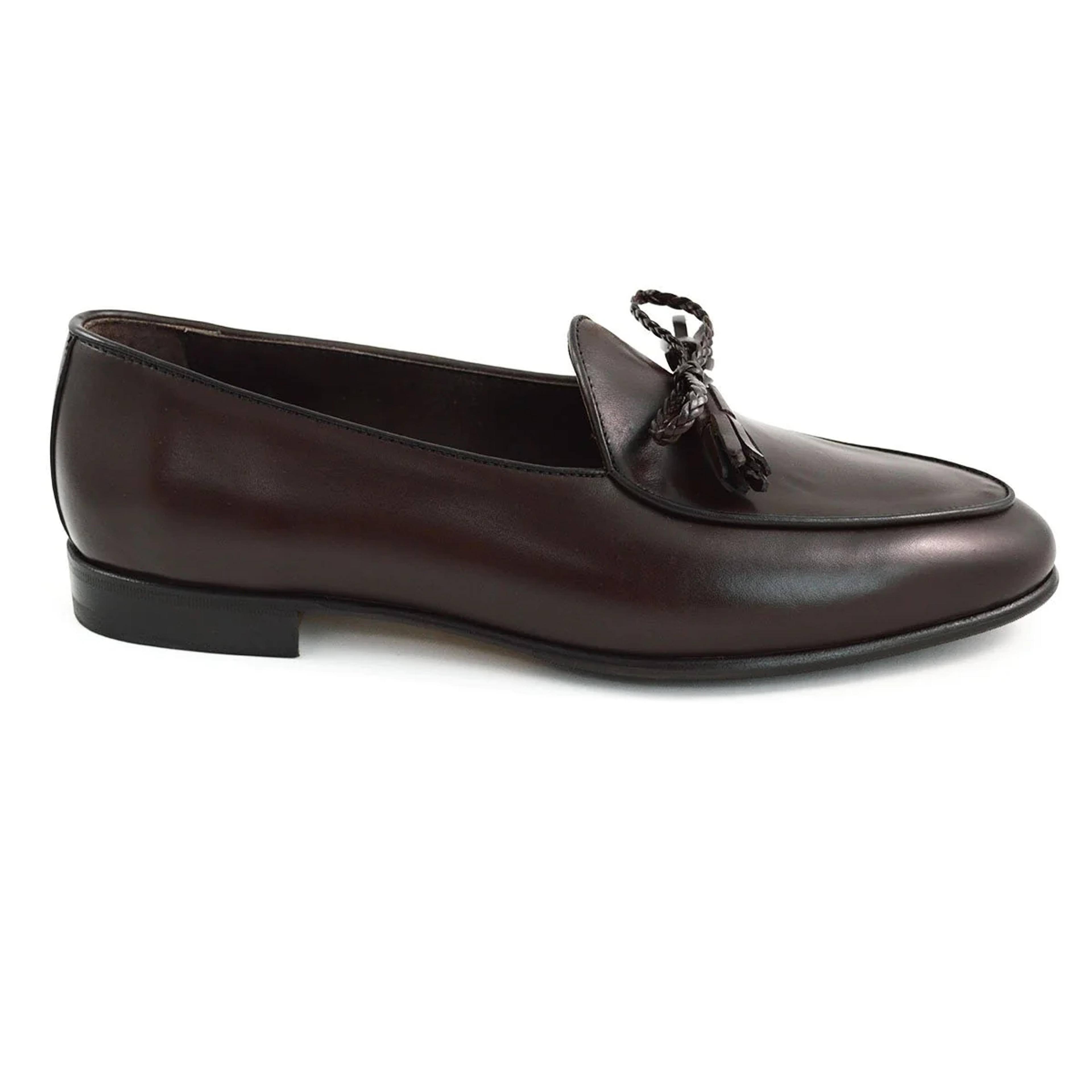 Berwick 1707 Braided Tassel Belgian Loafer (5154) -Dark Brown – A Fine Pair of Shoes