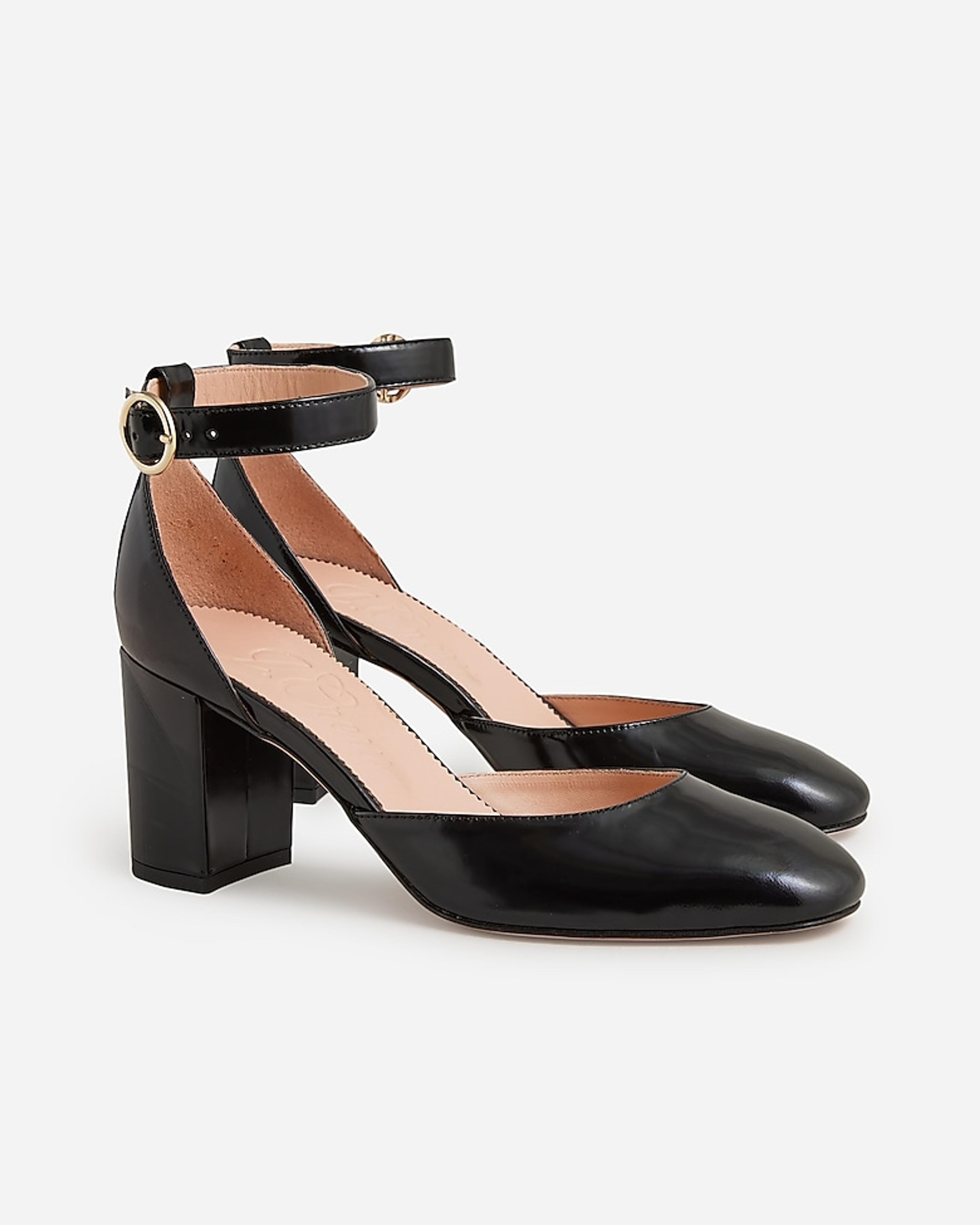 J.Crew: Maise Ankle-strap Heels In Leather For Women