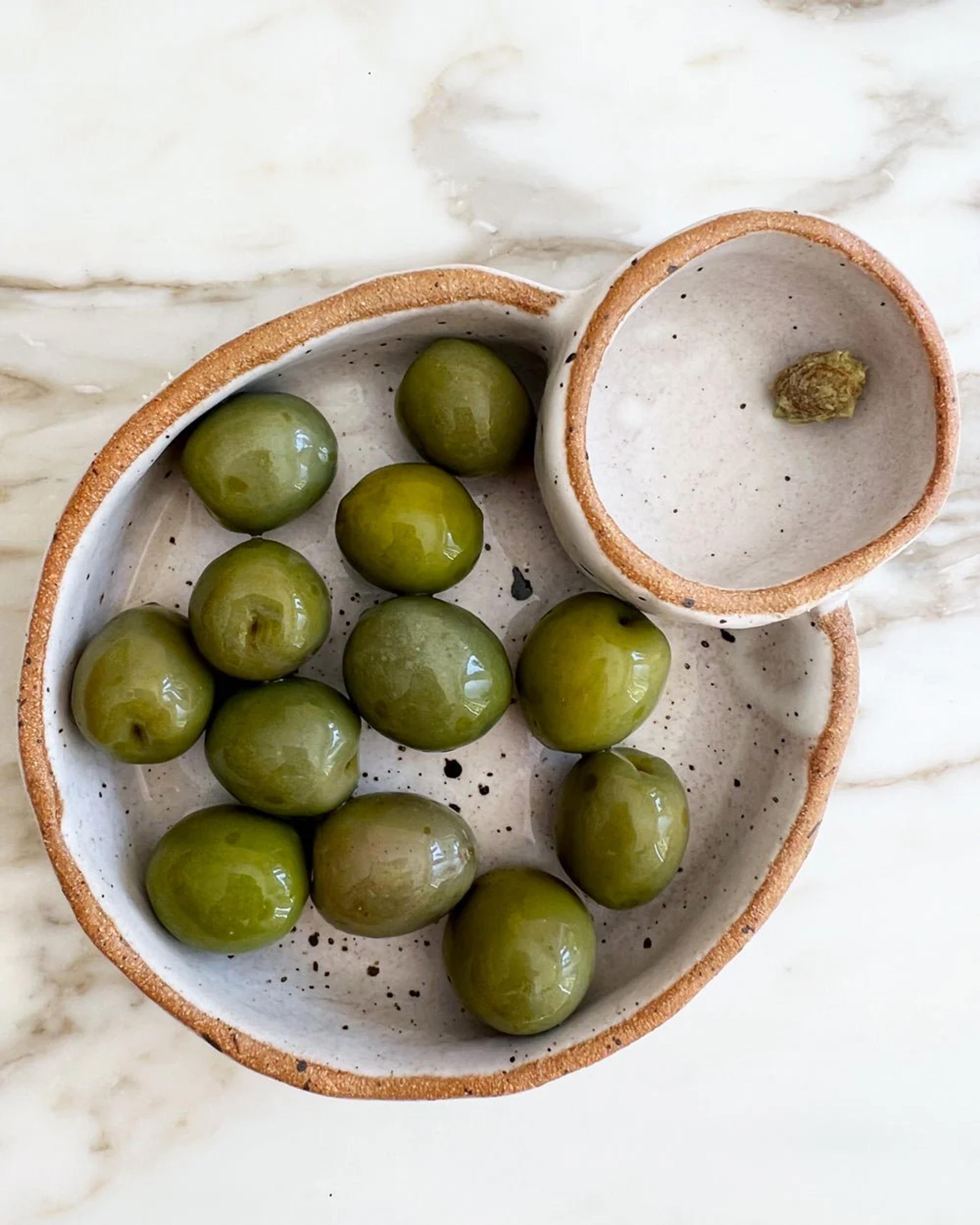 CERAMIC OLIVE DISH