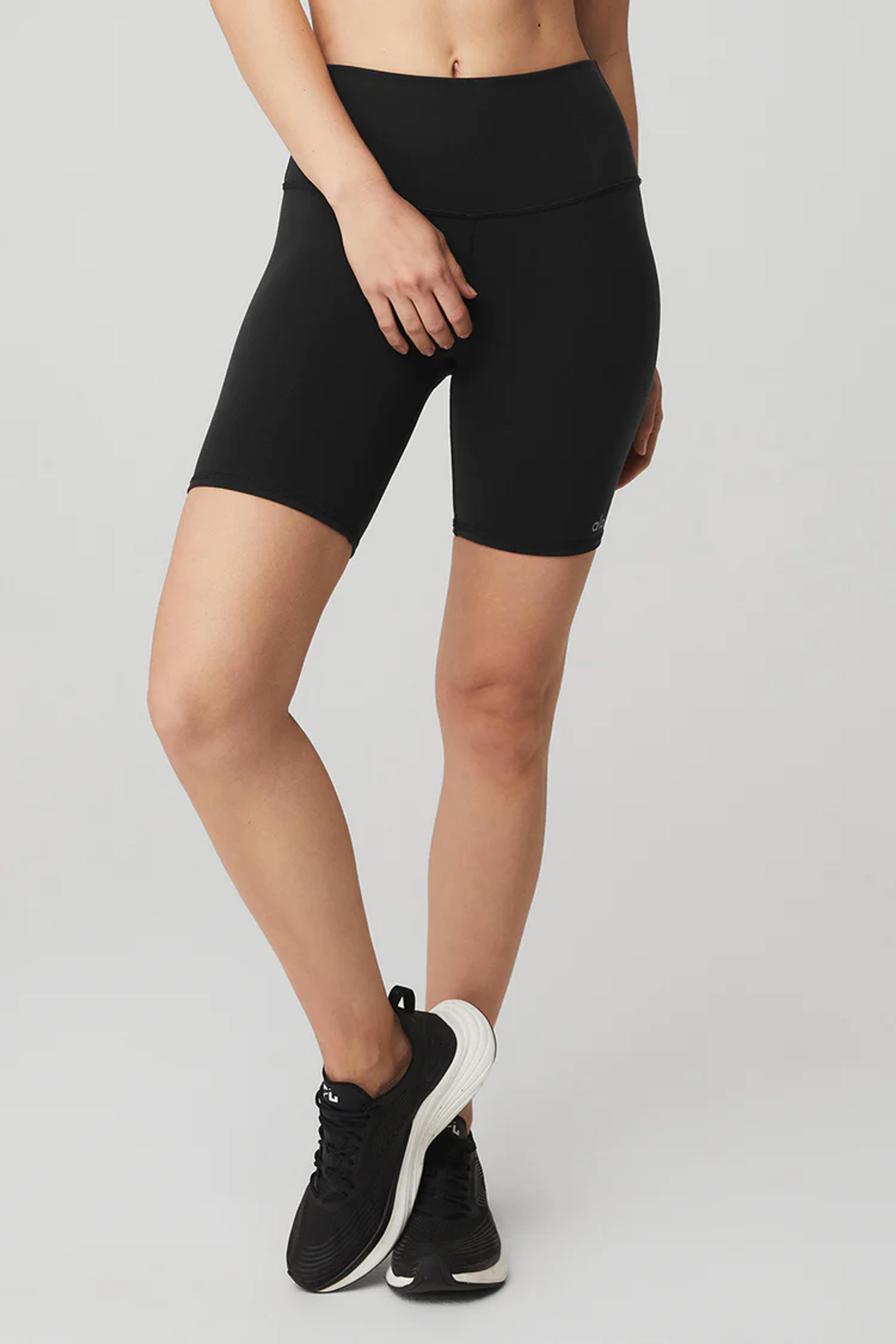 7" High-Waist Biker Short - Black | Alo Yoga