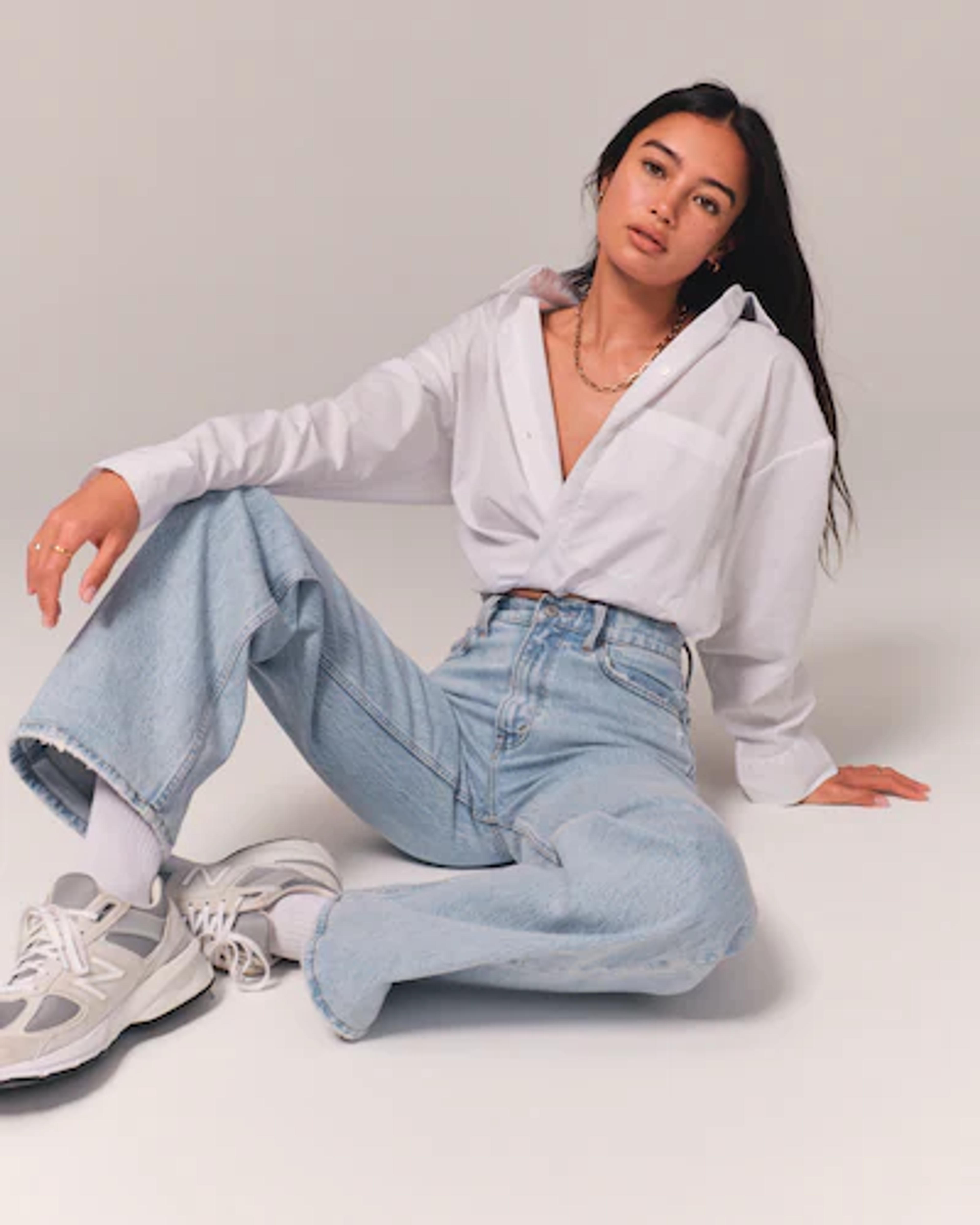 Women's High Rise 90s Relaxed Jean | Women's Bottoms | Abercrombie.com