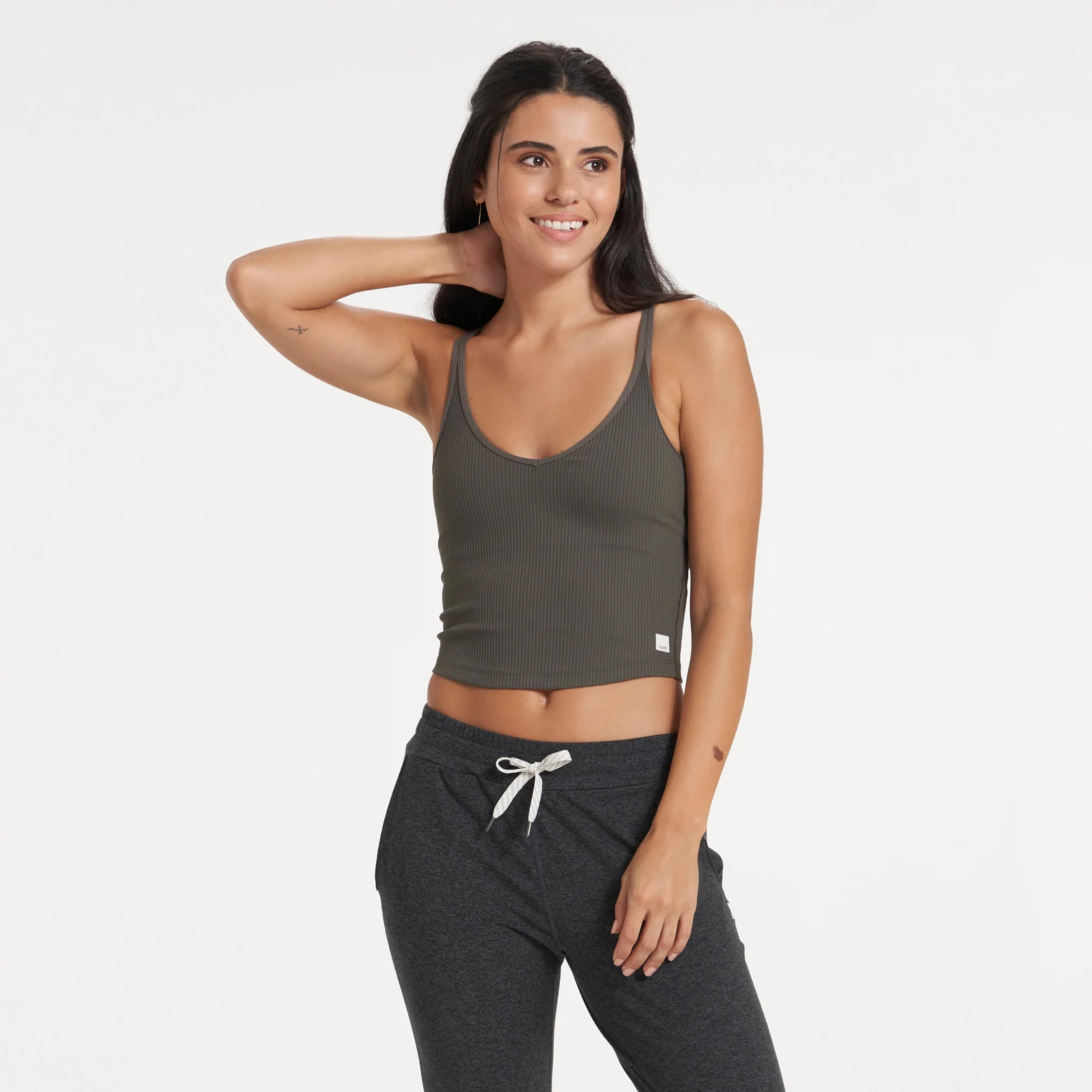 Rib Crop Tank | Oregano