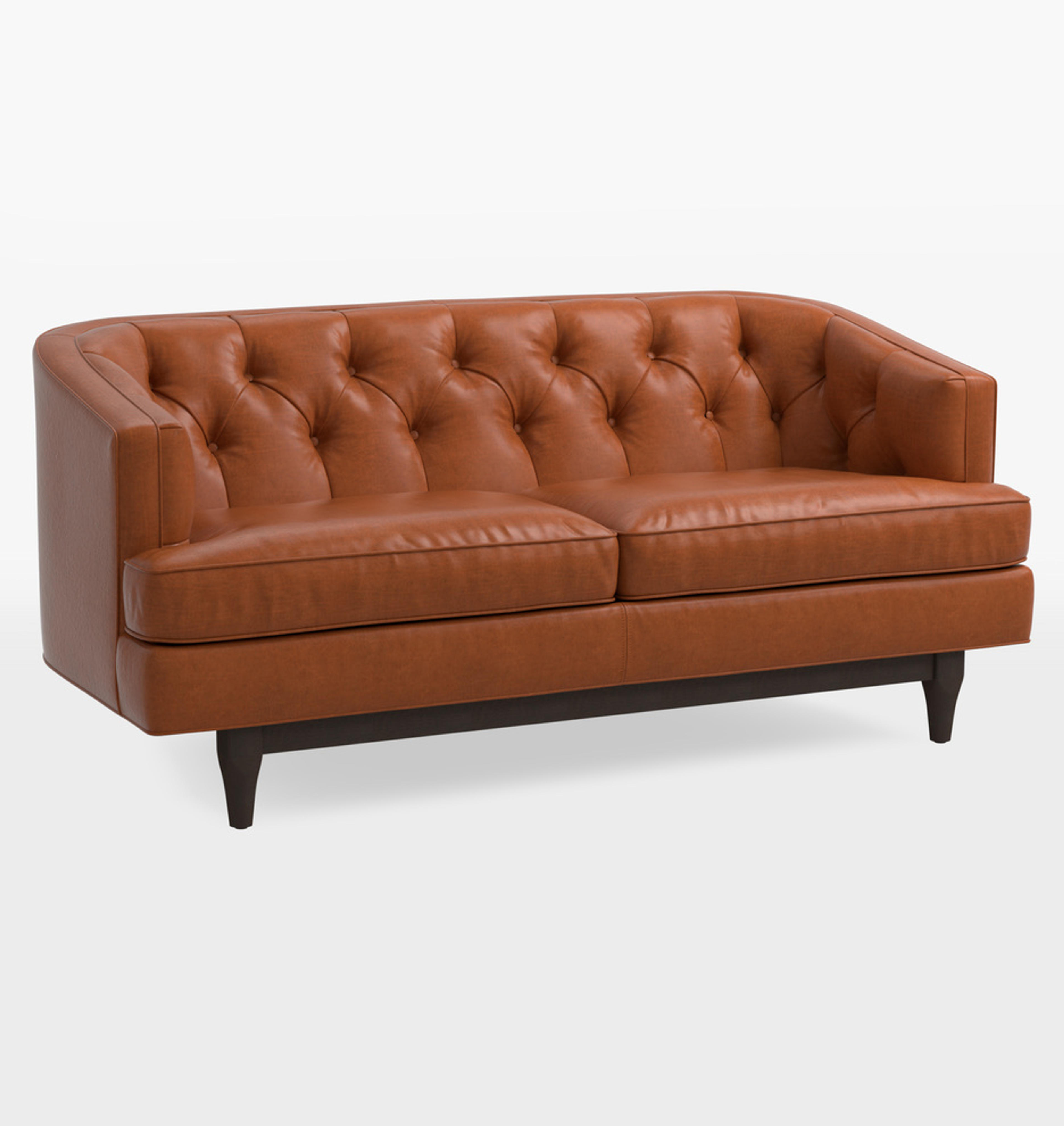 SCR Charlotte Sofa, Saddle | One Kings Lane