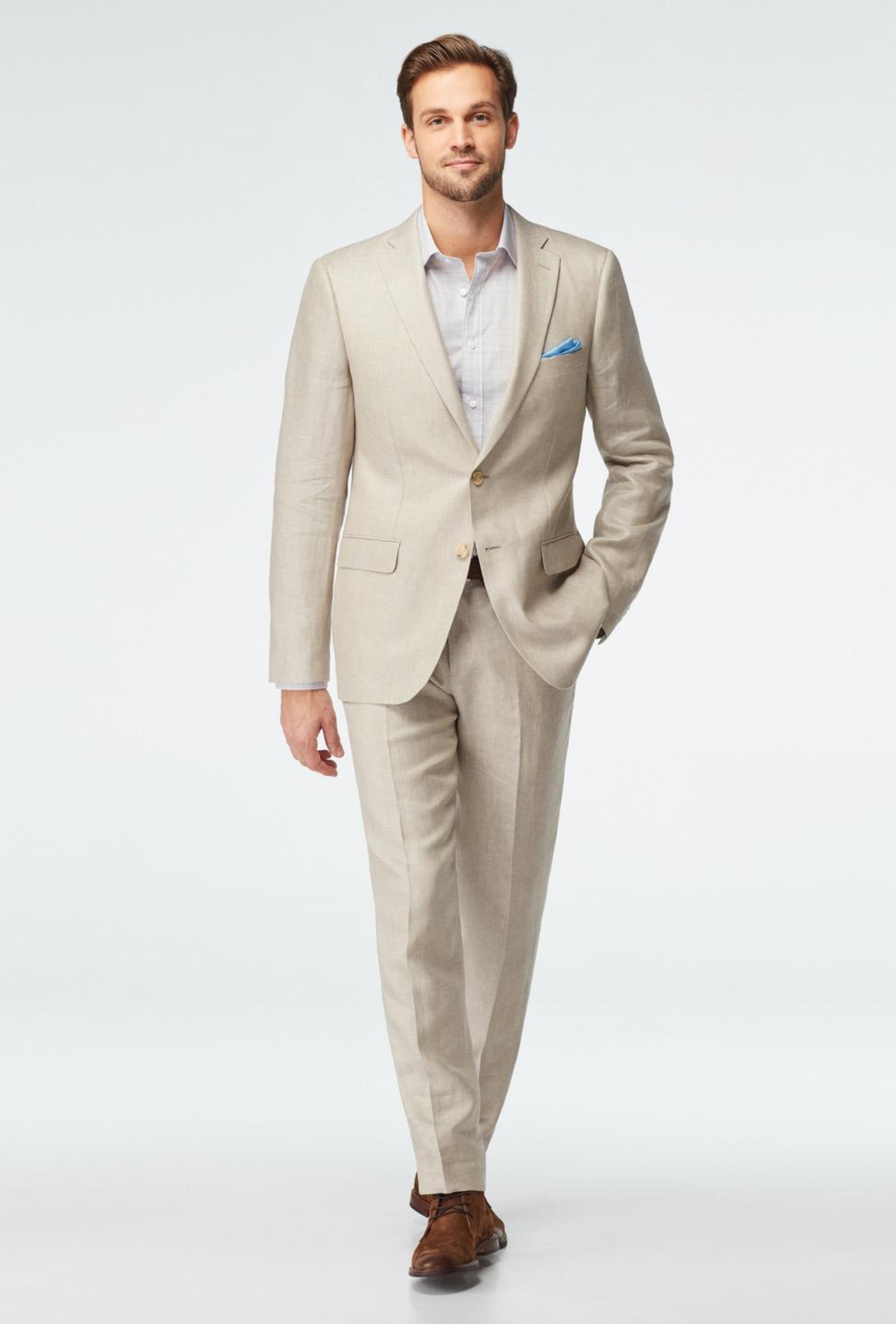 Sailsbury Linen Cream Suit