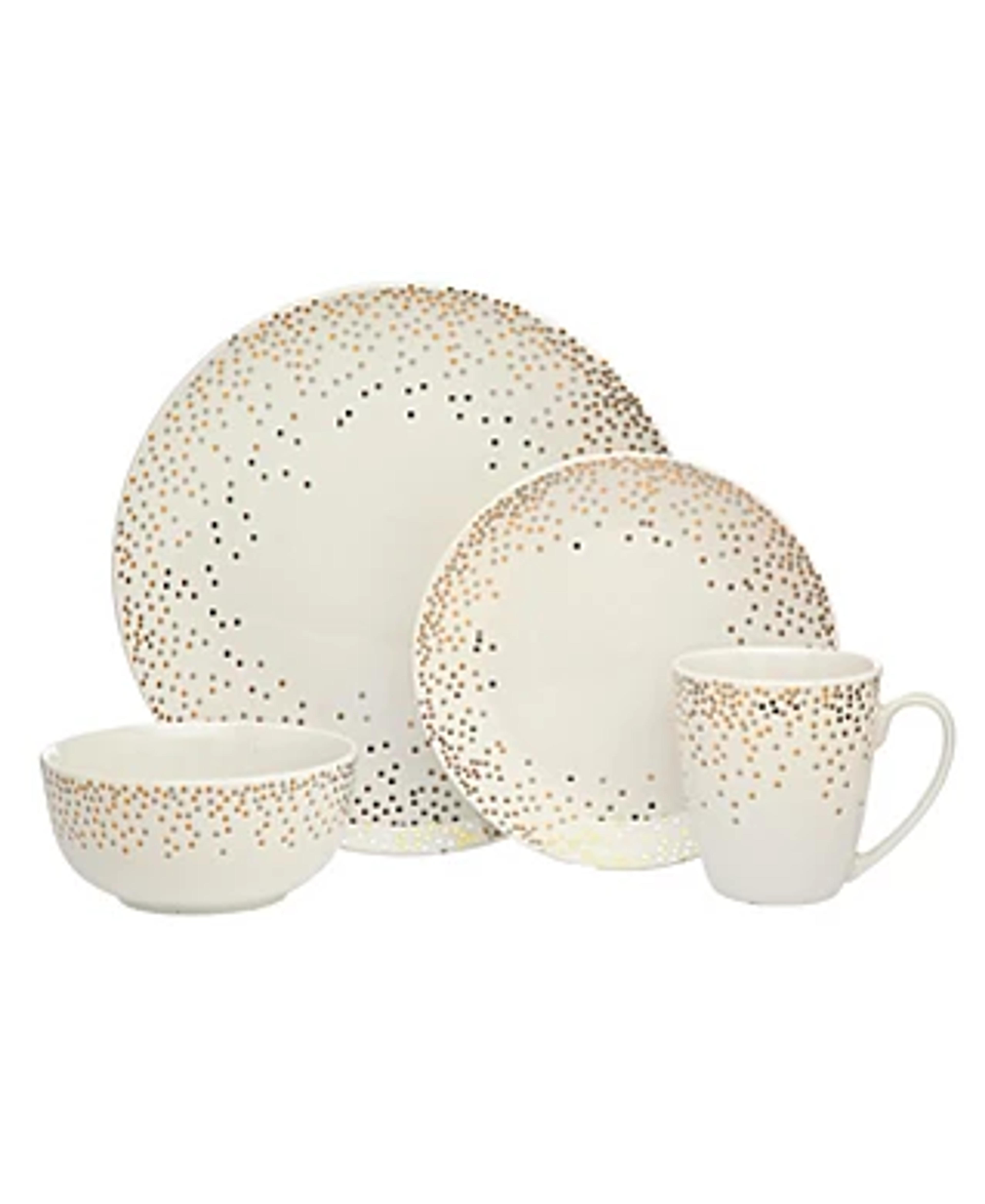 Godinger Alora Glam 16-PC Dinnerware Set & Reviews - Dinnerware - Dining - Macy's