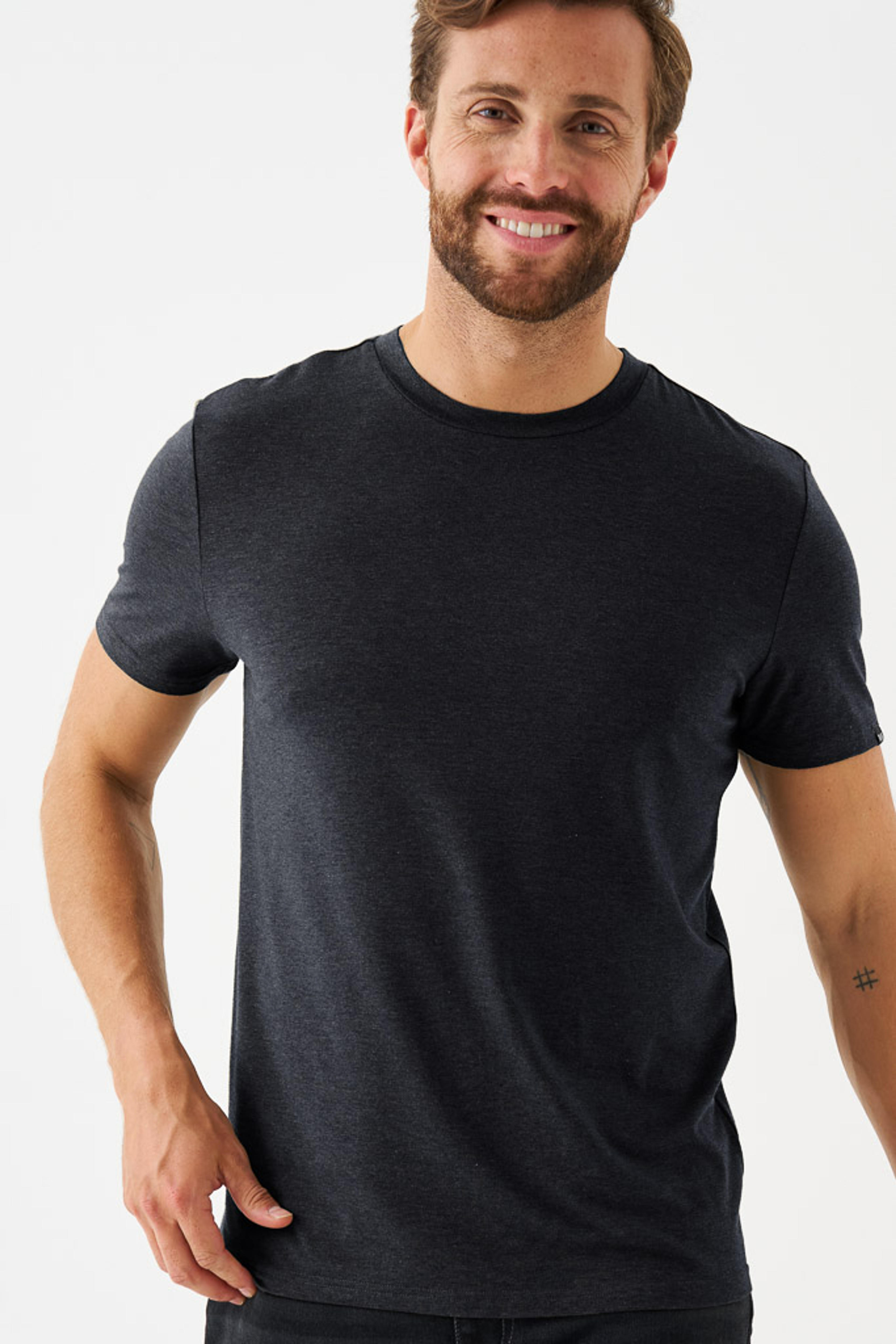 Men's Origin Air Bamboo T-Shirt (Charcoal Marl Grey) | Bamboo Clothing