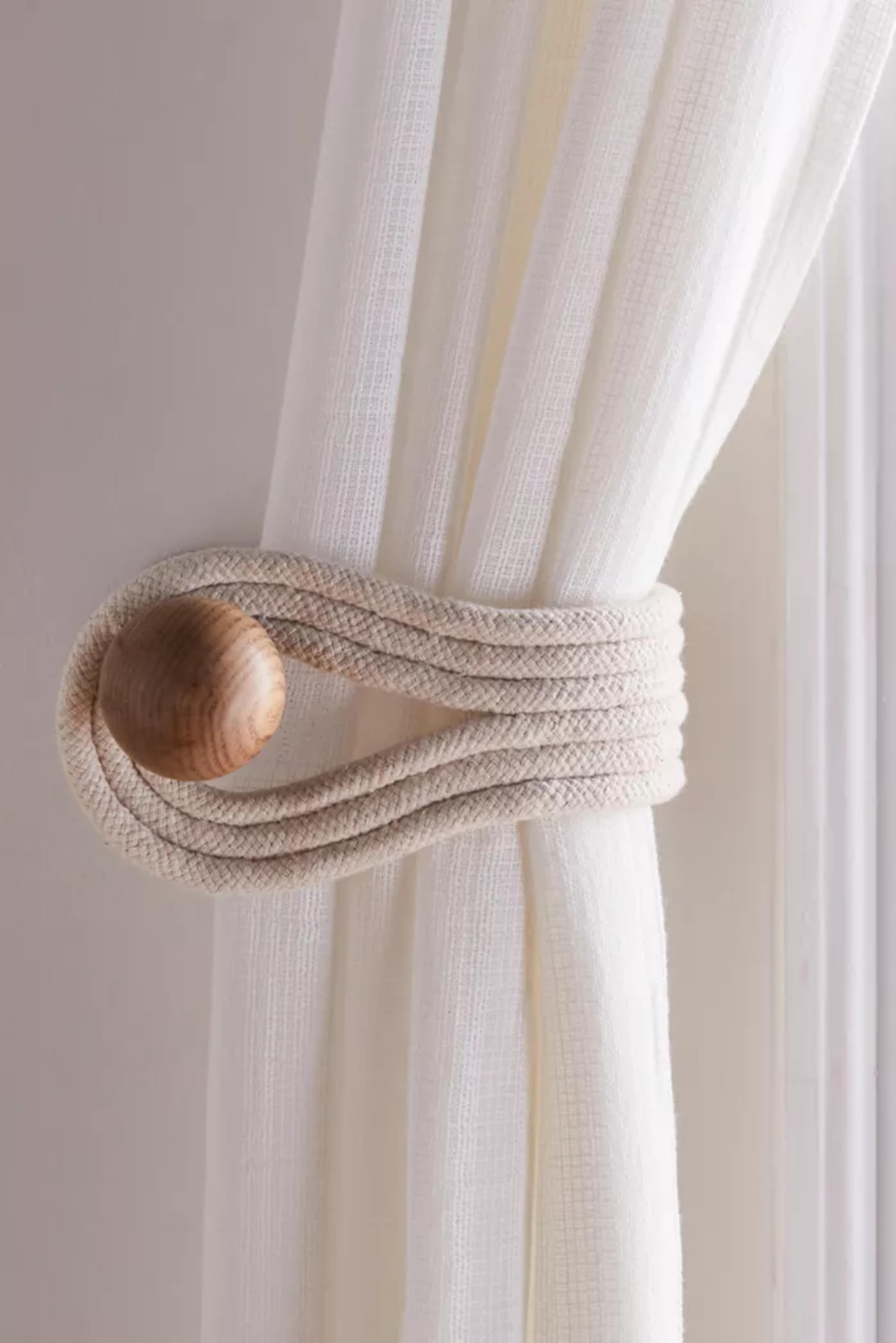 Lucy Curtain Tie-Back Set | Urban Outfitters