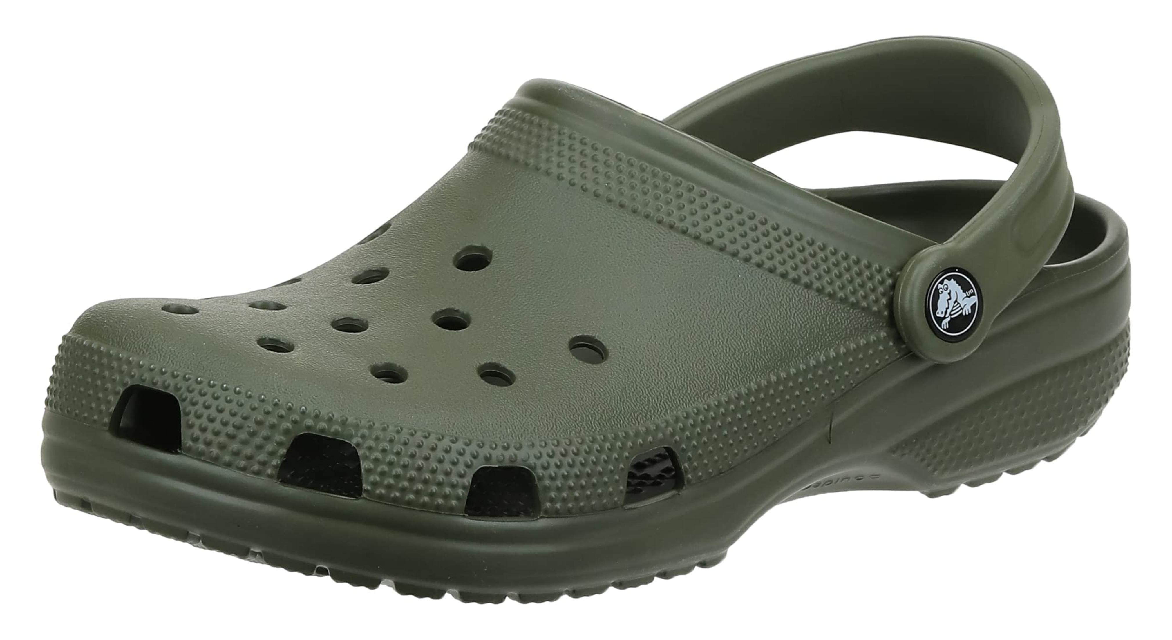 Crocs Unisex Men's and Women's Classic Clog (Neutral Colors), Army Green, 9 US