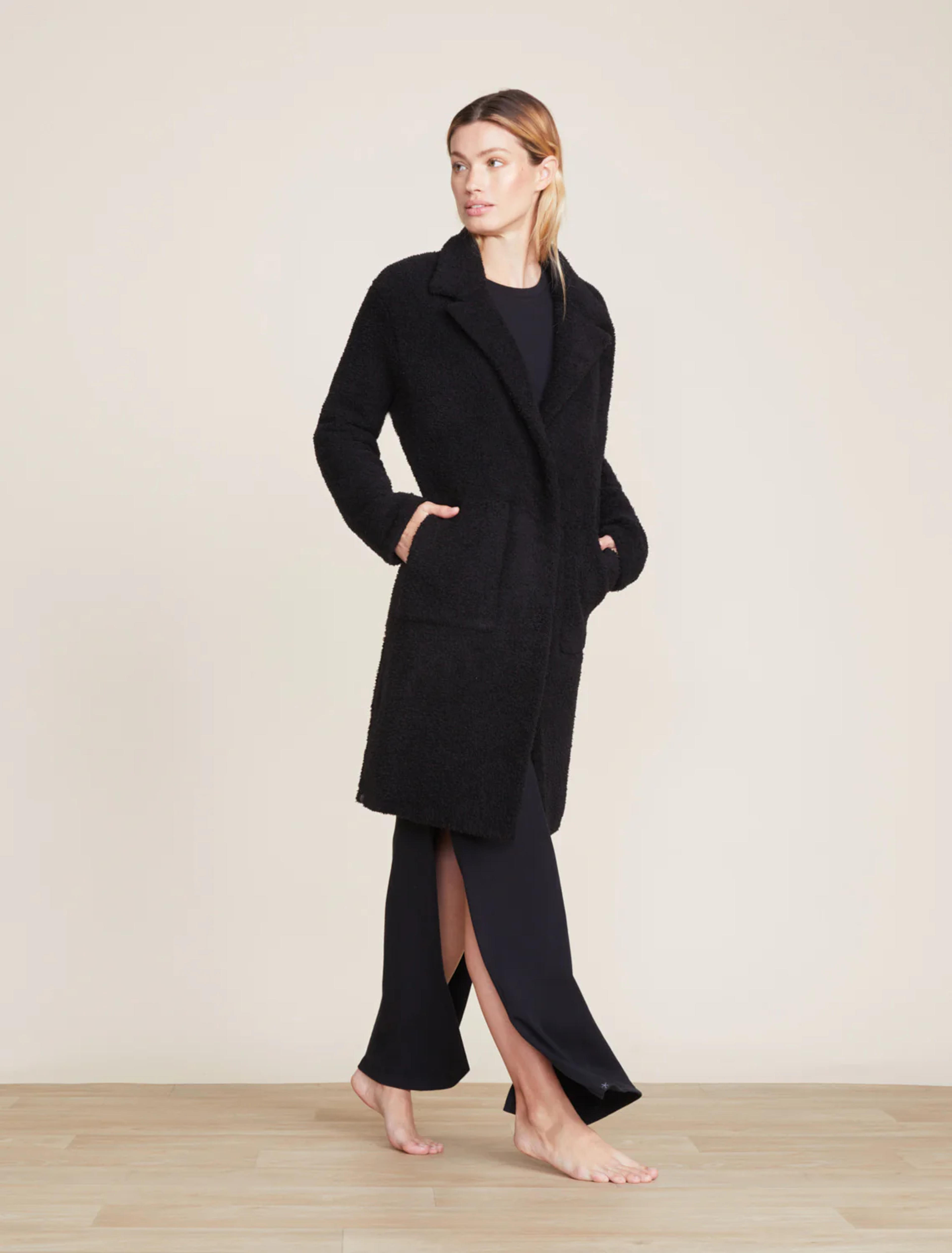 CozyChic® Coat with Patch Pockets