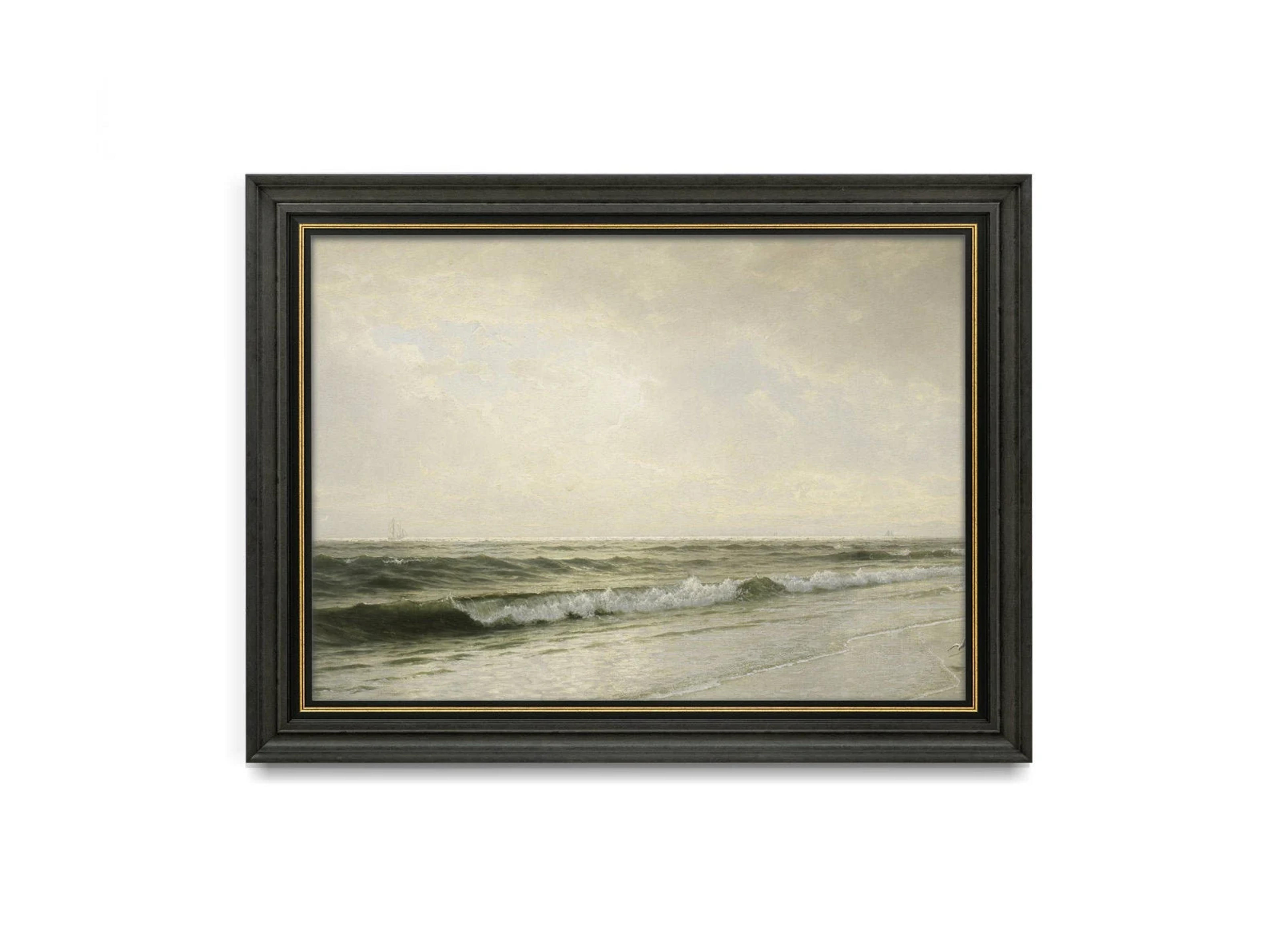 Seascape Painting Downloadable Art Coastal Oil Painting - Etsy