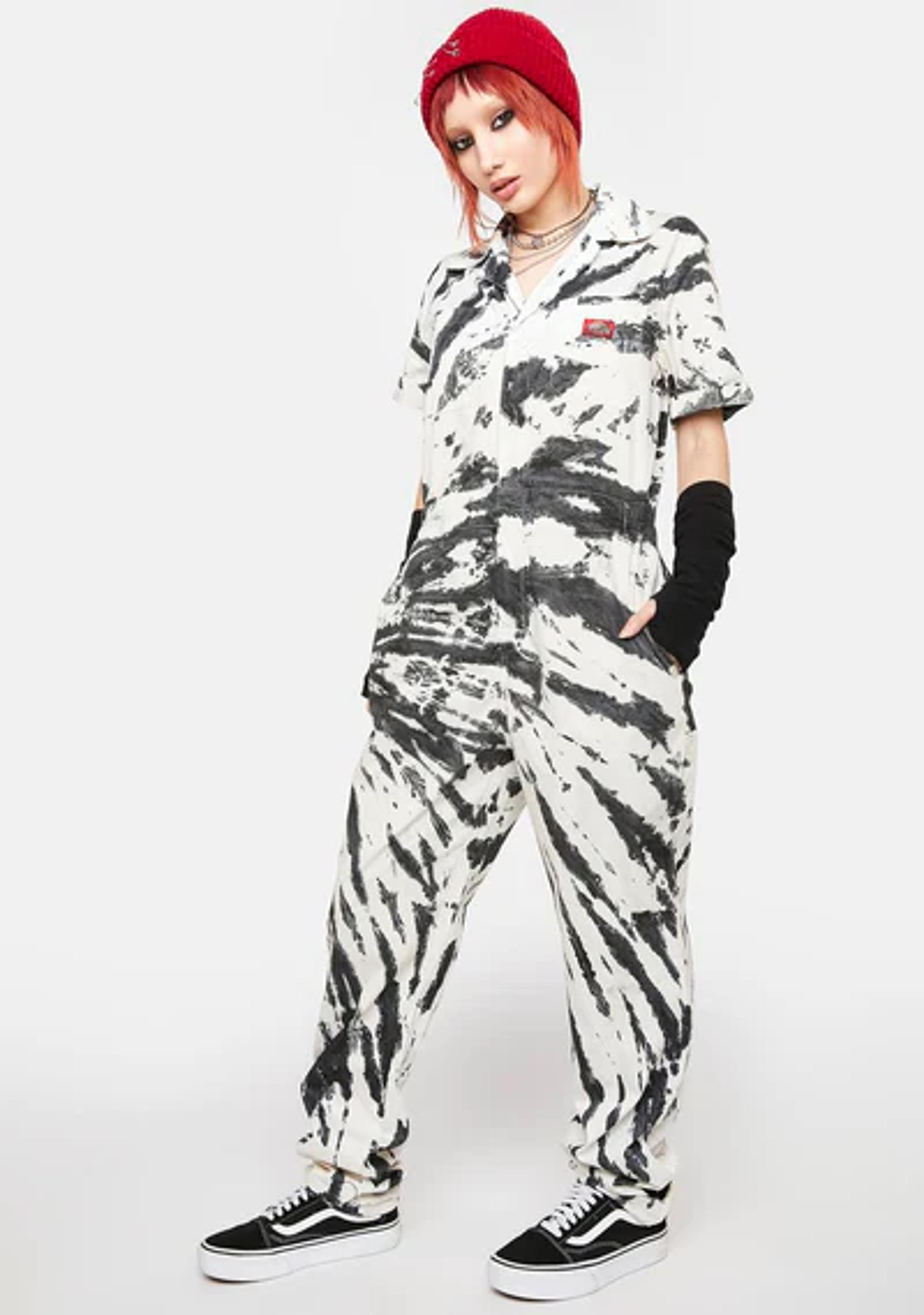 Dickies Girl Tie Dye Coveralls - Multi – Dolls Kill