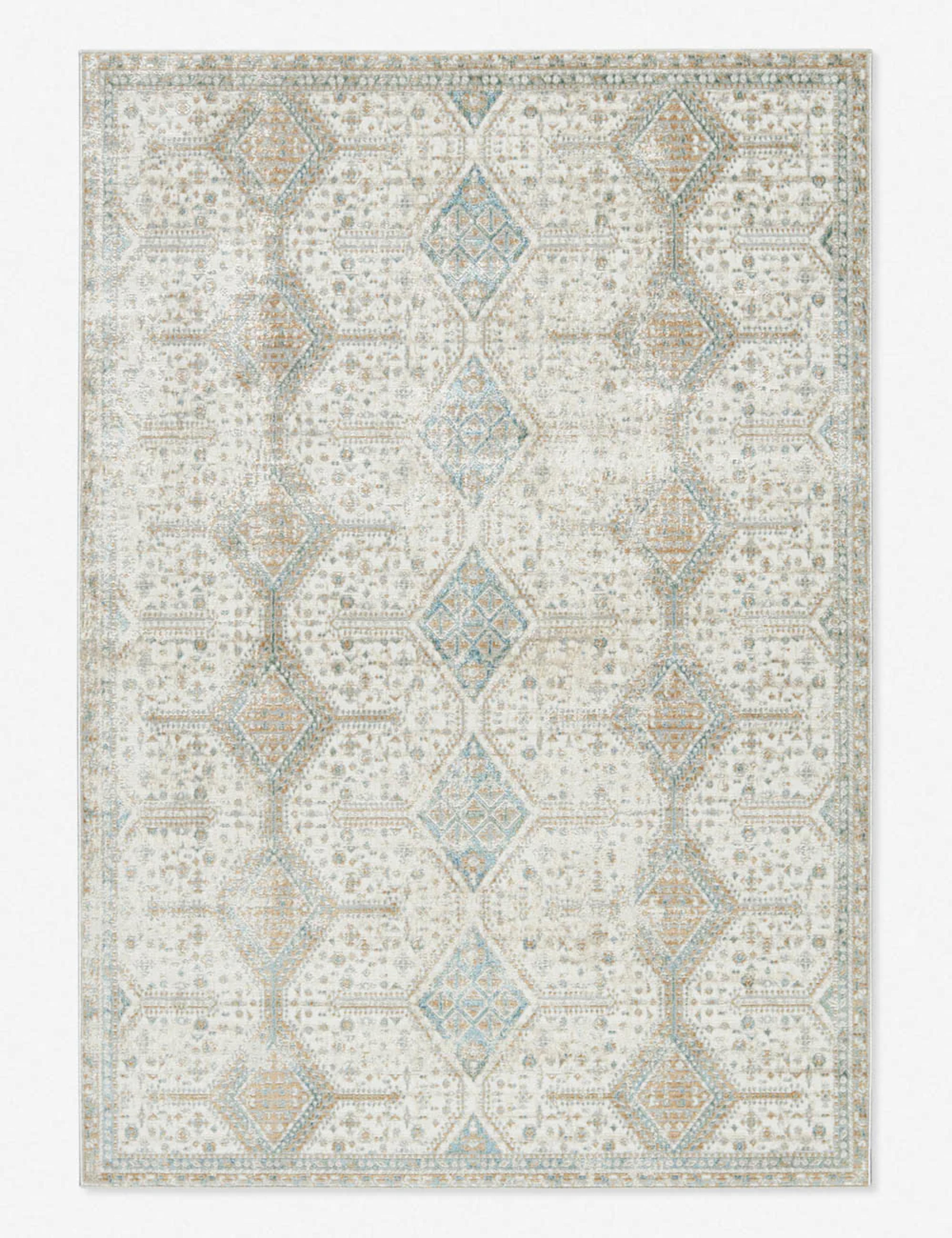 Niam High-Low Trellis Patterned Rug