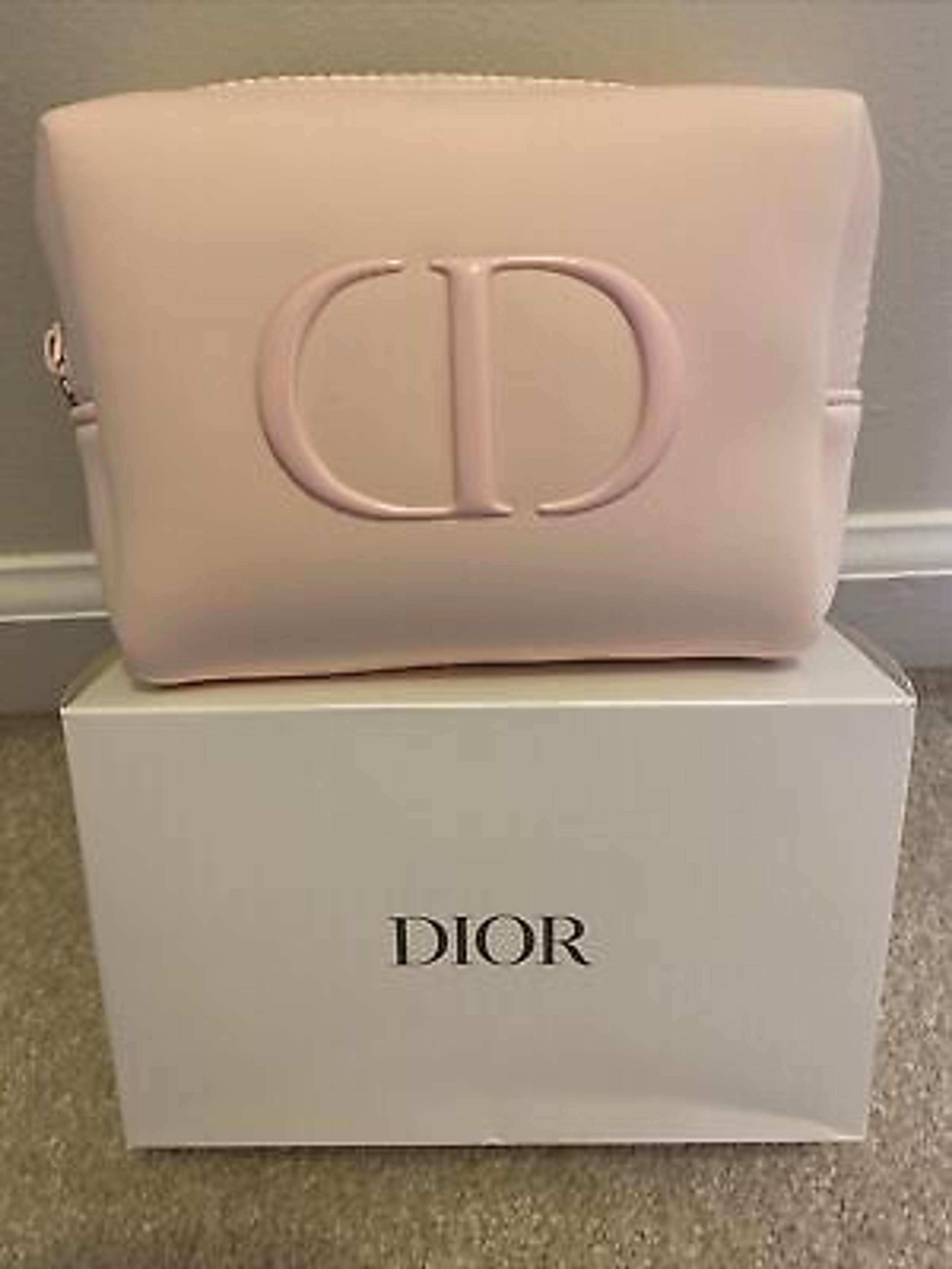 ⚠️No Box ⚠️Dior Trousse Pouch Cosmetic Makeup Empty Bag Light Pink New 💯Authen