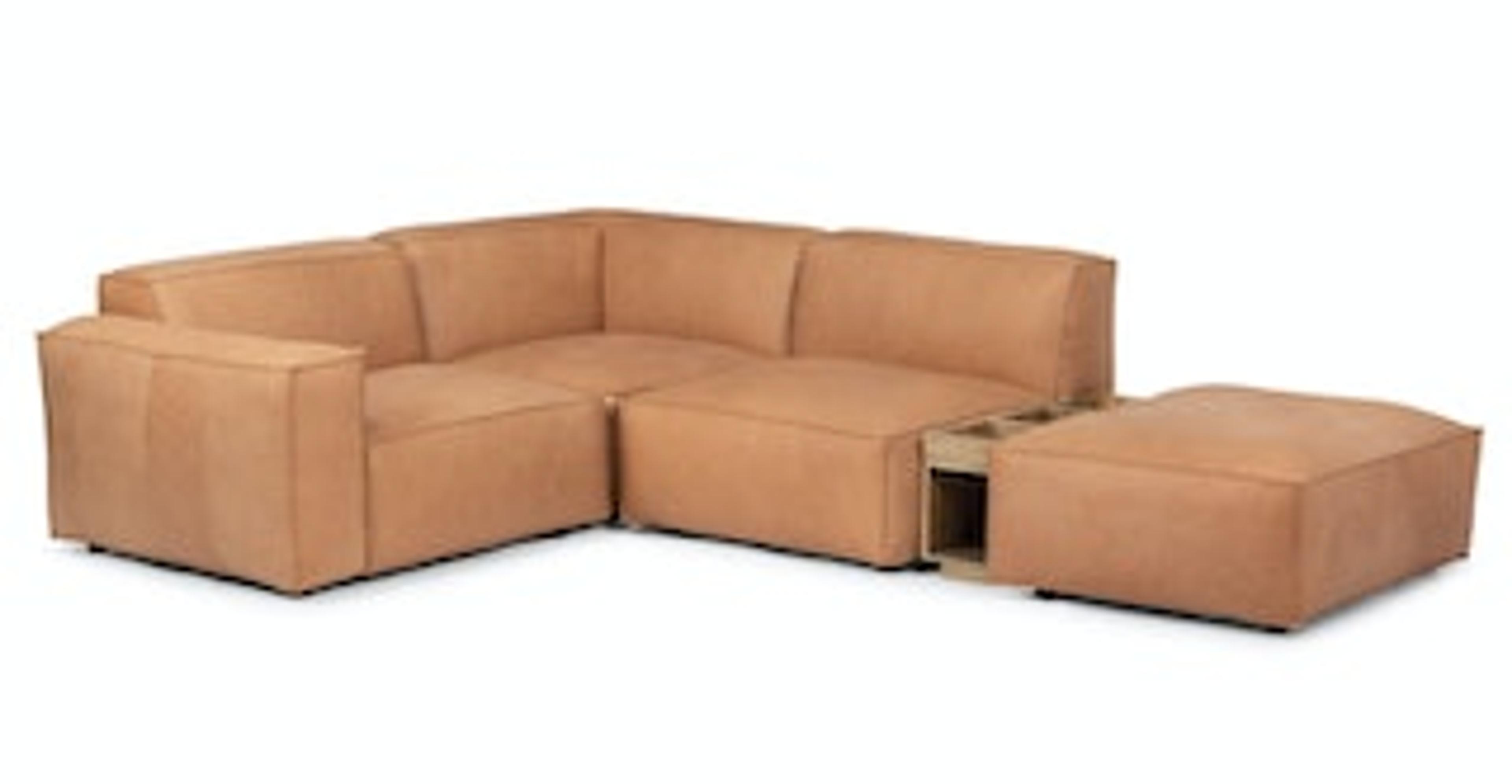 Solae Canyon Tan / Oak Left Arm Corner Sectional | Article