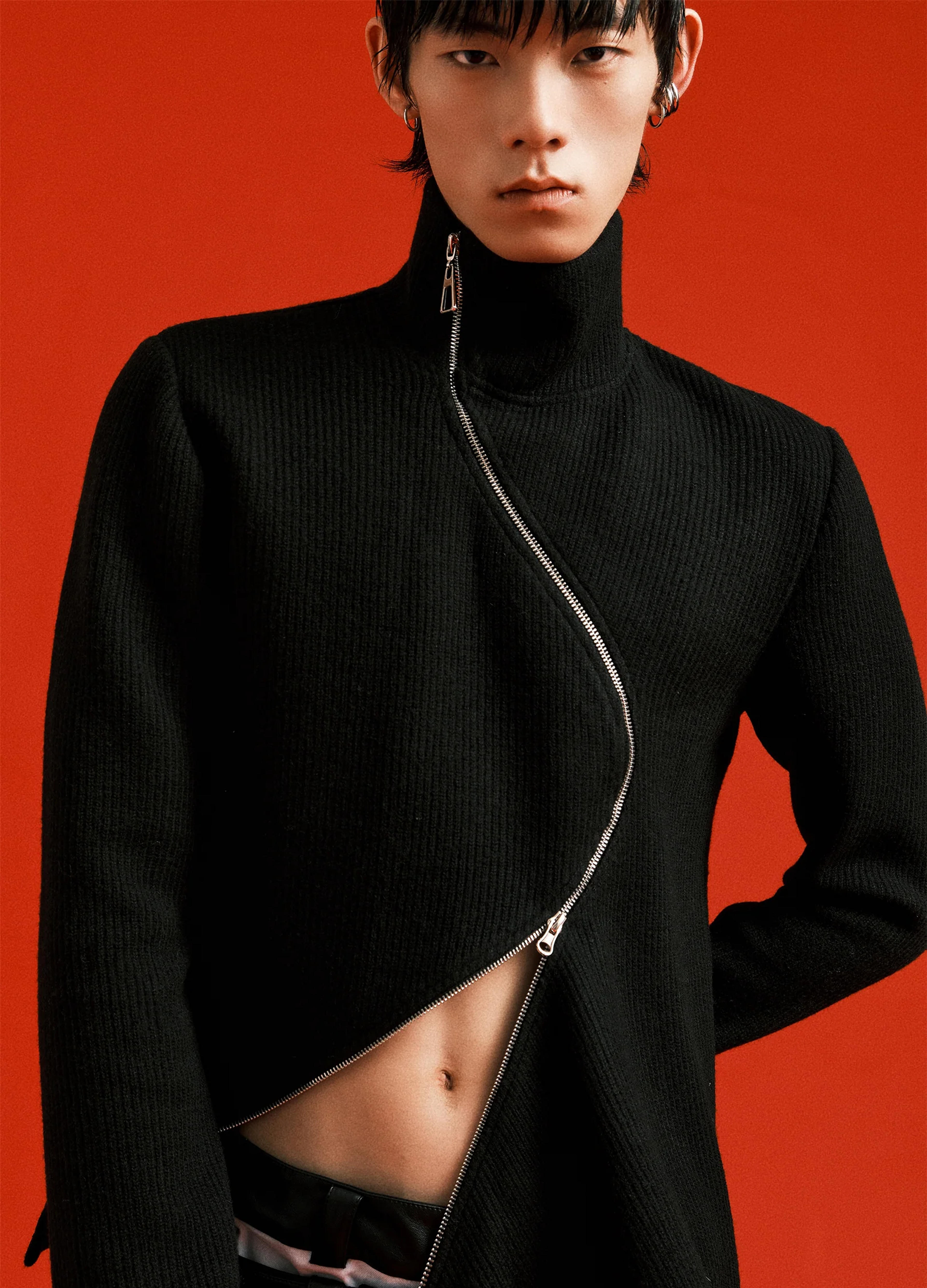 Wave Zipper Turtleneck – VERSEAS